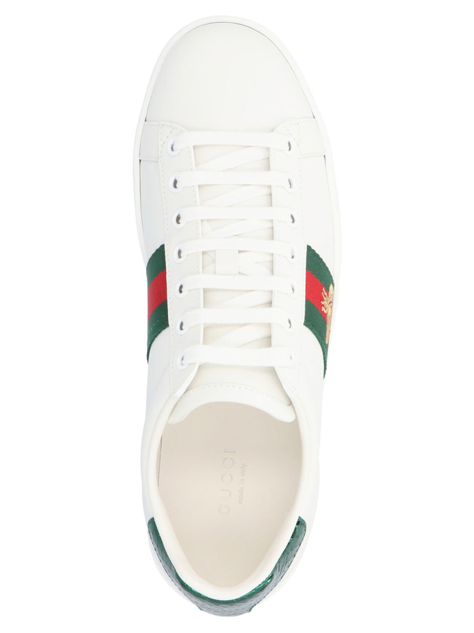 Shop Gucci Ace Sneakers In White