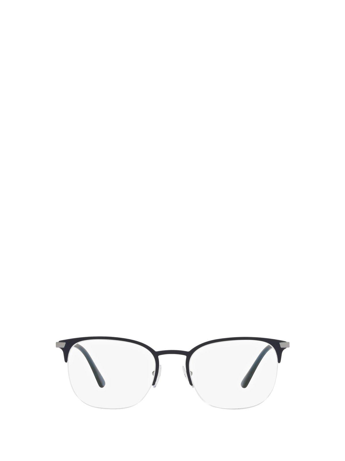 Shop Prada Square Frame Glasses In 02n1o1