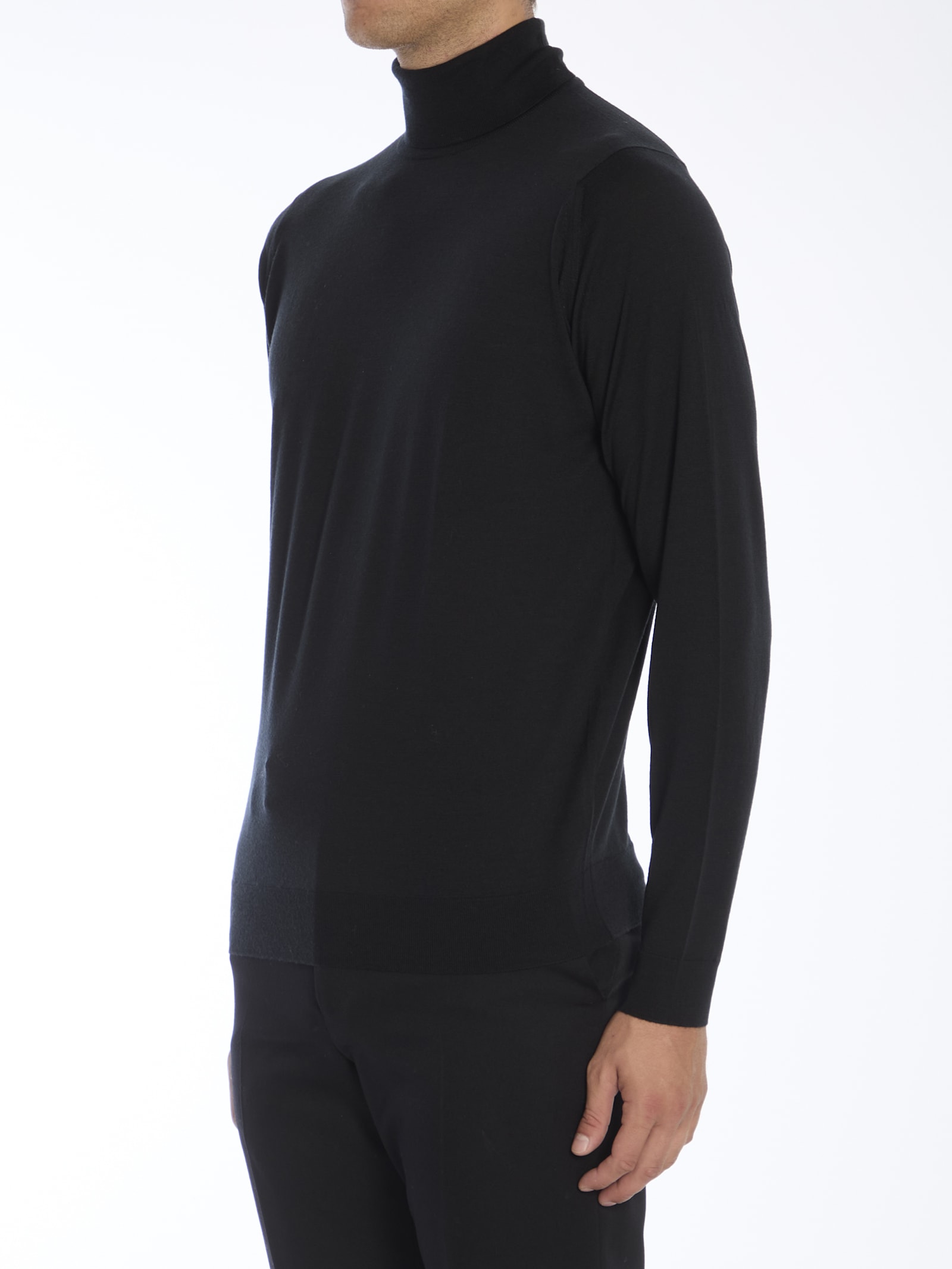 Shop John Smedley Cherwell Pullover In Black