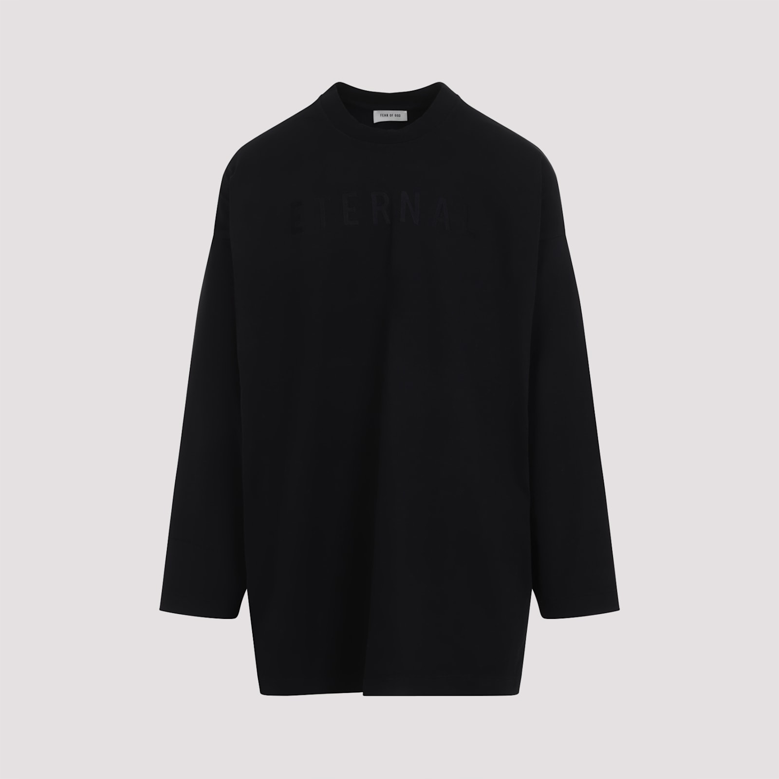 Shop Fear Of God Eternal Long Sleeve Tee In Black