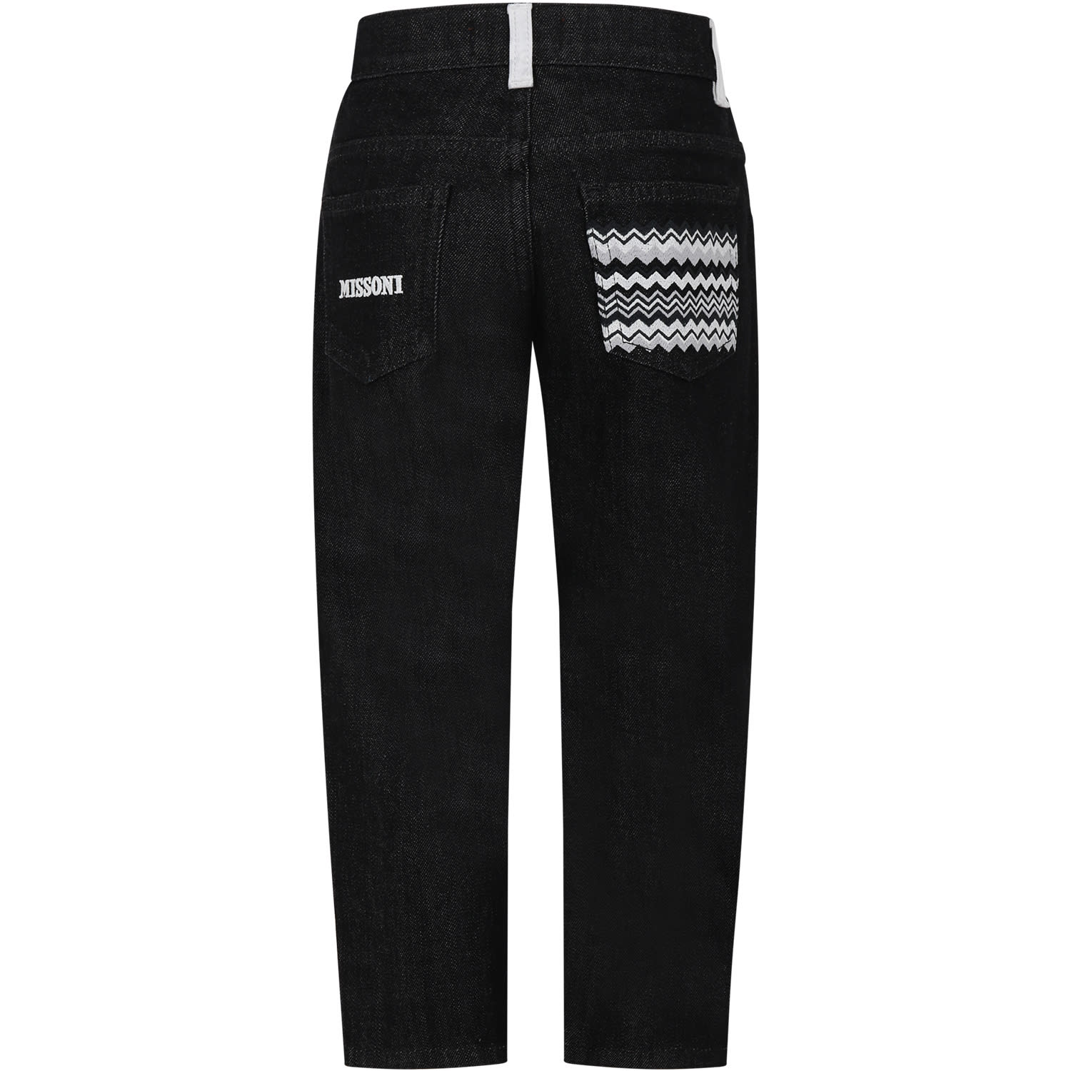 Shop Missoni Black Jeans For Boy With Logo