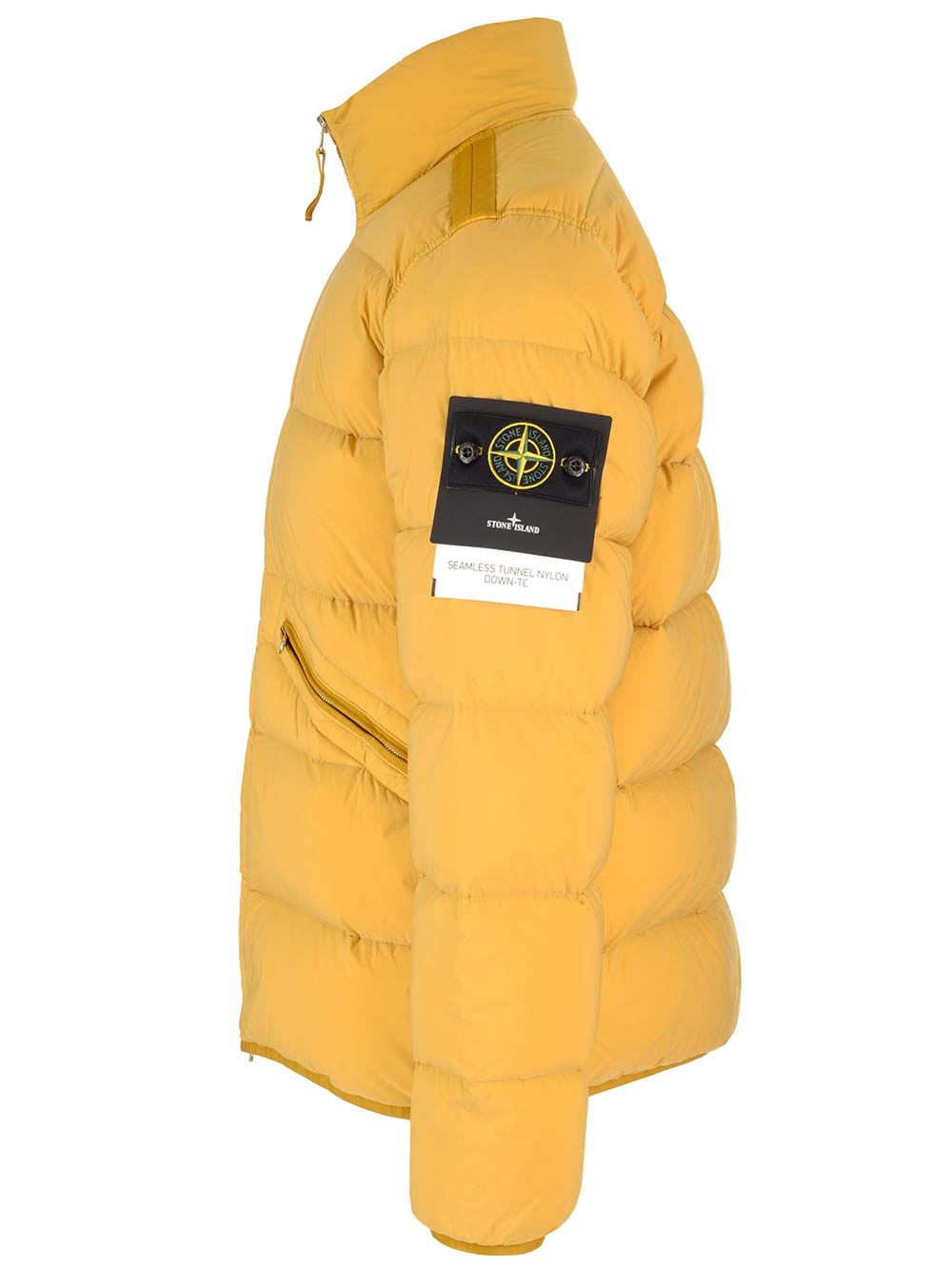 Shop Stone Island Stretch Nylon Jacket In Yellow