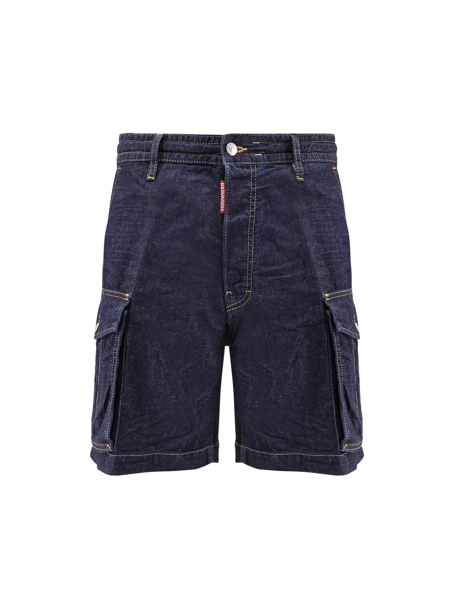 Summer Lovers Denim Cargo Bermuda Shorts