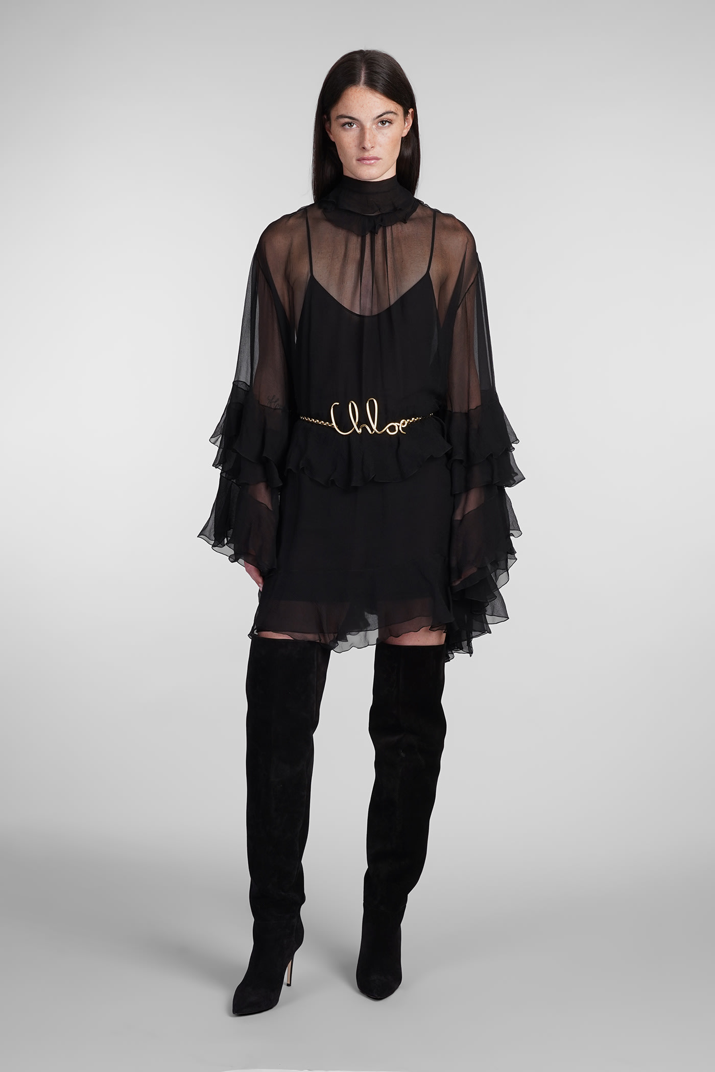 Chloé Dress In Black Silk