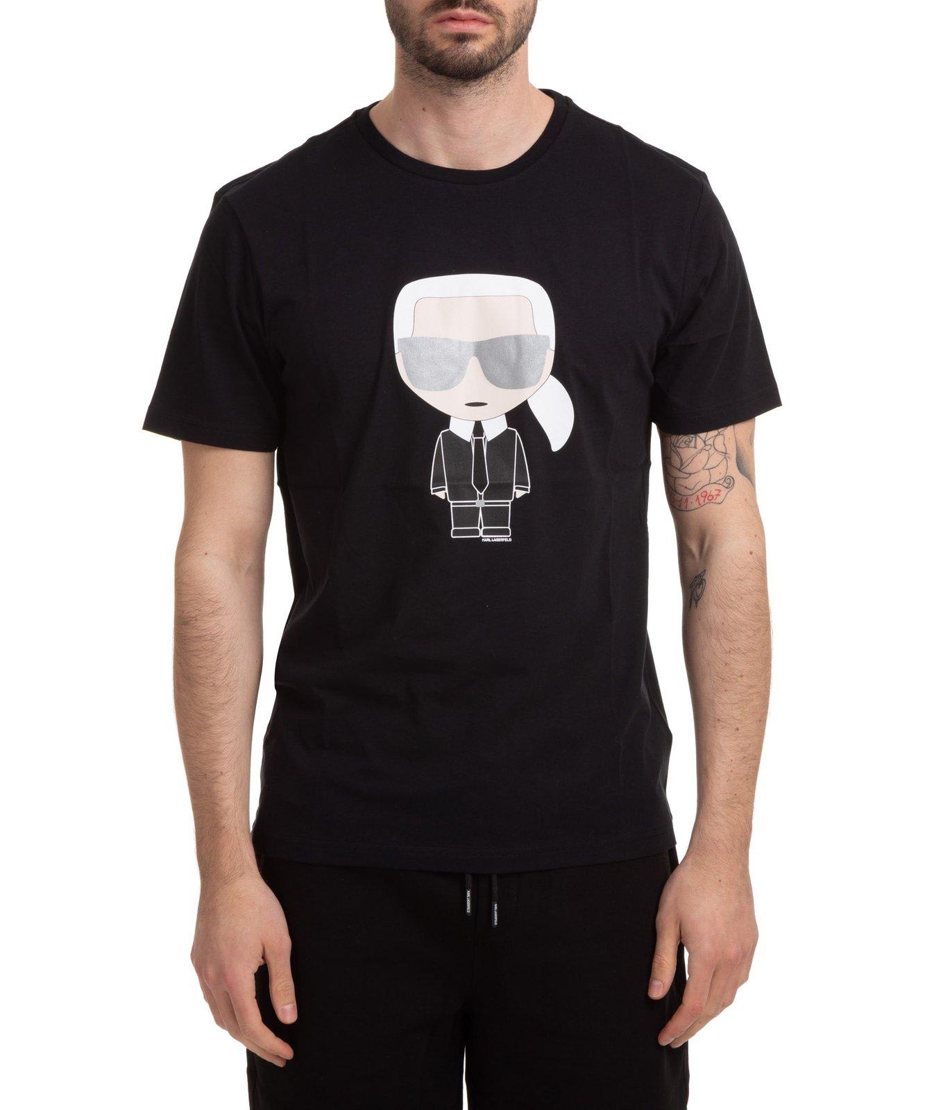 Karl Lagerfeld Karl-print T-shirt In Black