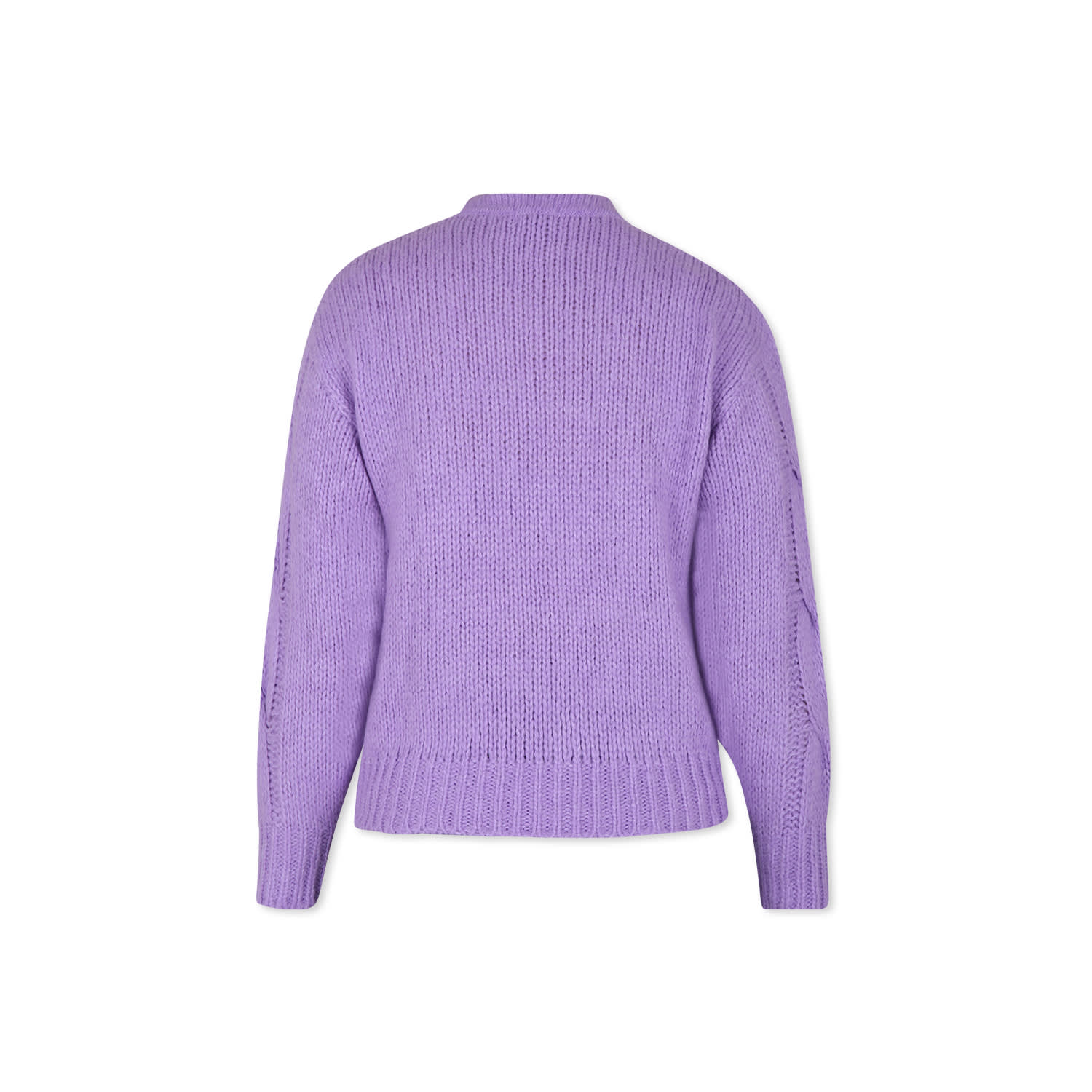 Pinko Lilac Sweater For Girl With Logo In Lilac