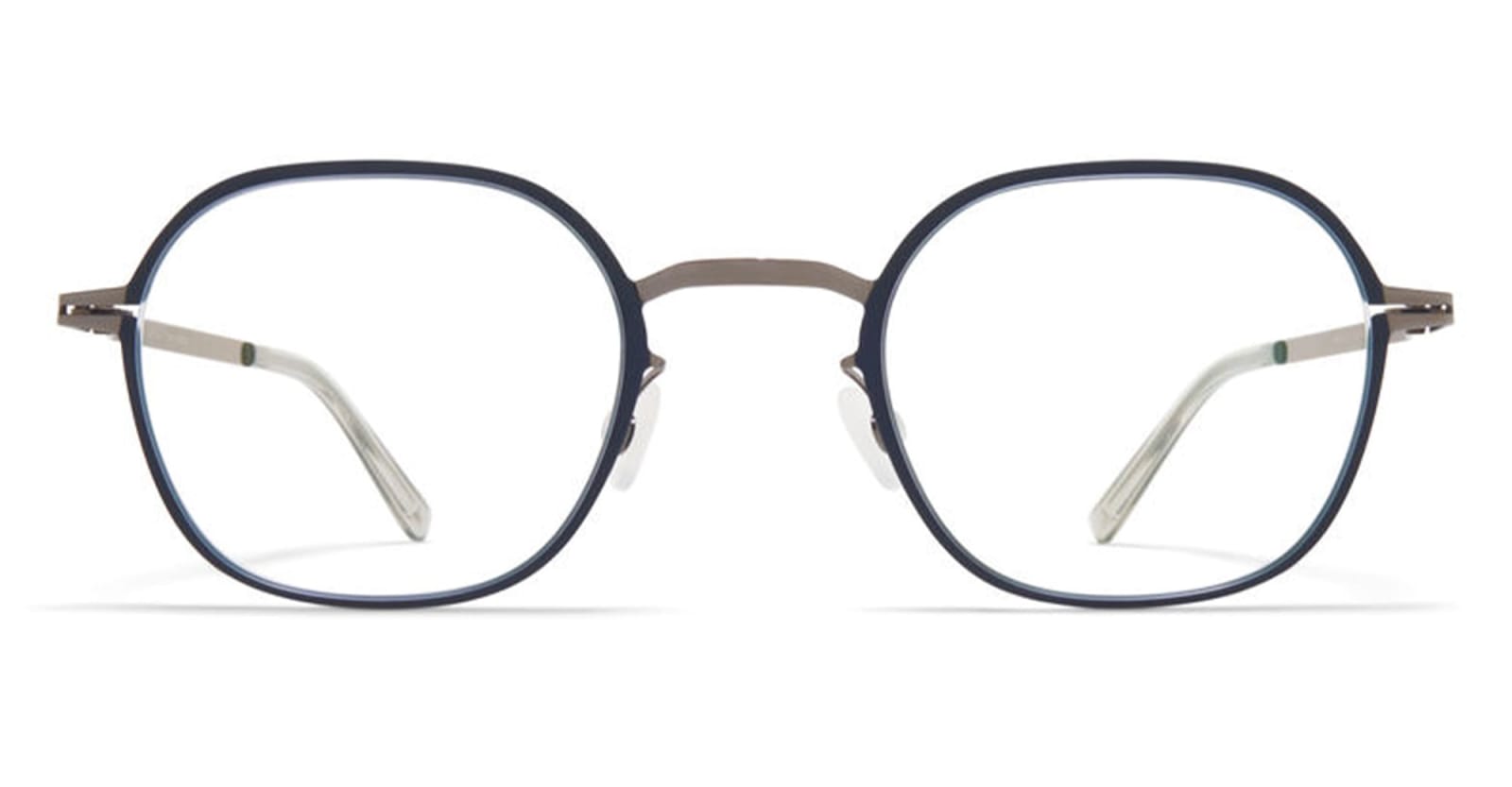 Shop Mykita Jes- Shiny Graphite / Indigo Rx Glasses In Grey