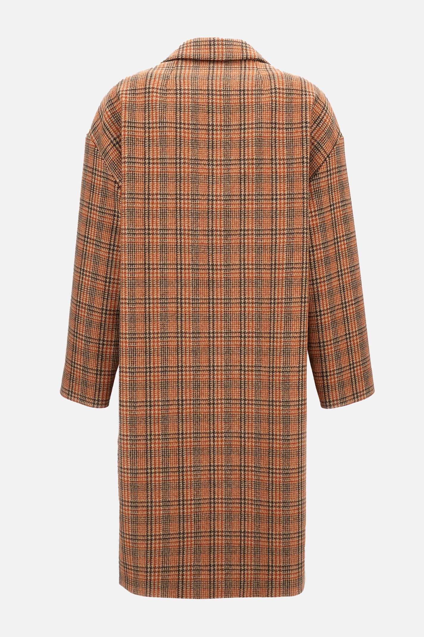 Alberto Biani Checked Flap-pocket Single-breasted Coat In Multi