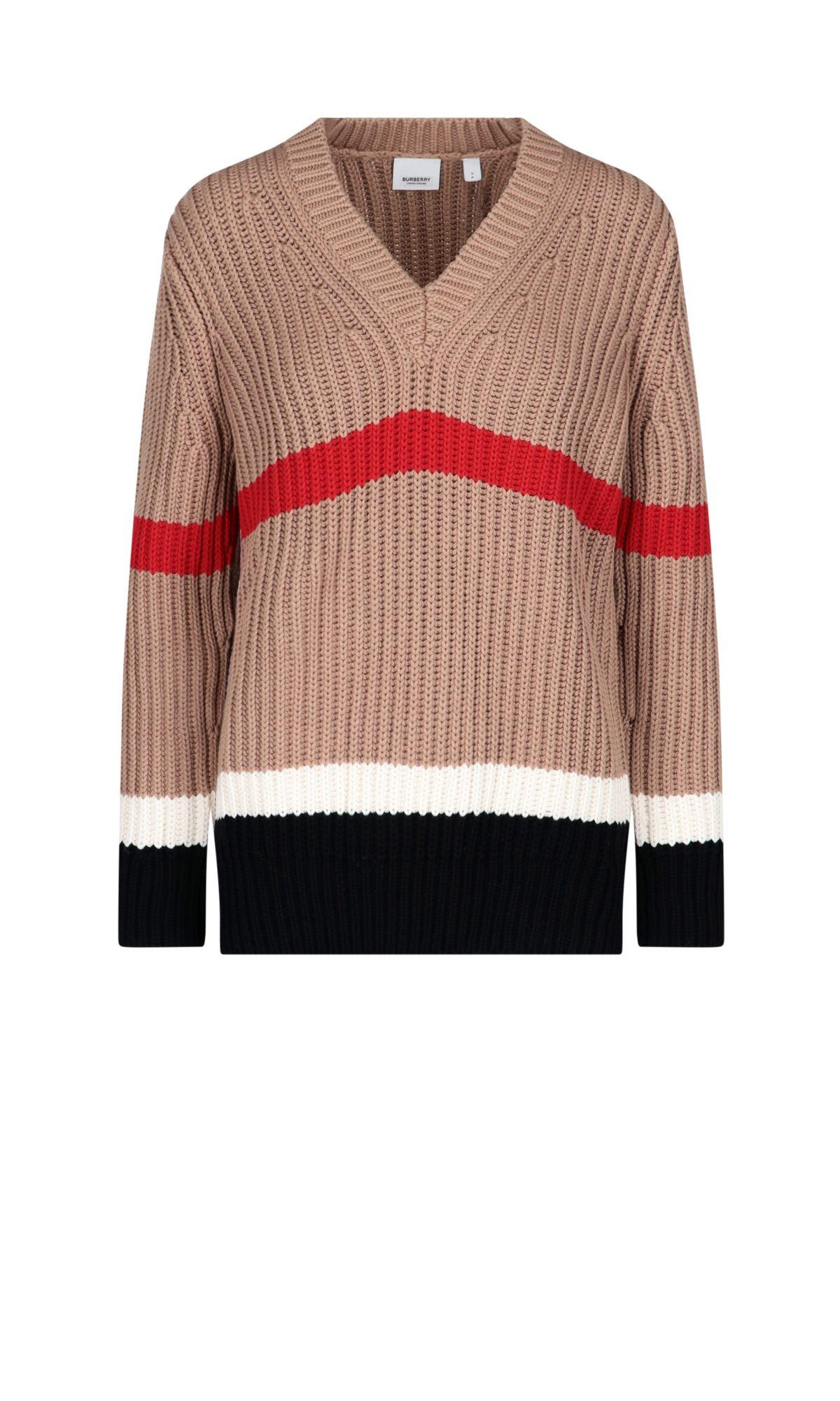 Burberry Striped Oversized Sweater