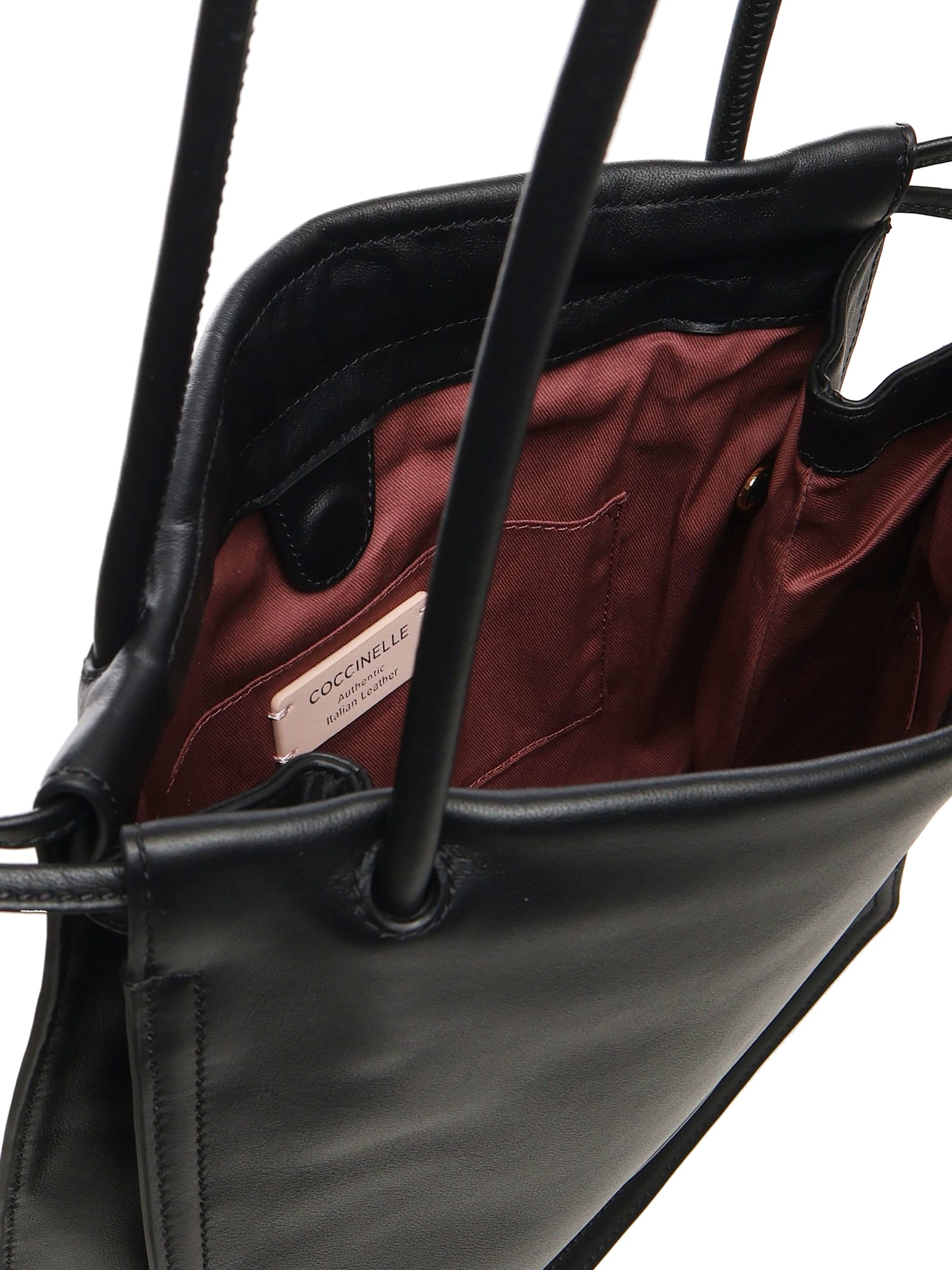 Shop Coccinelle Drawstring Bag In Black