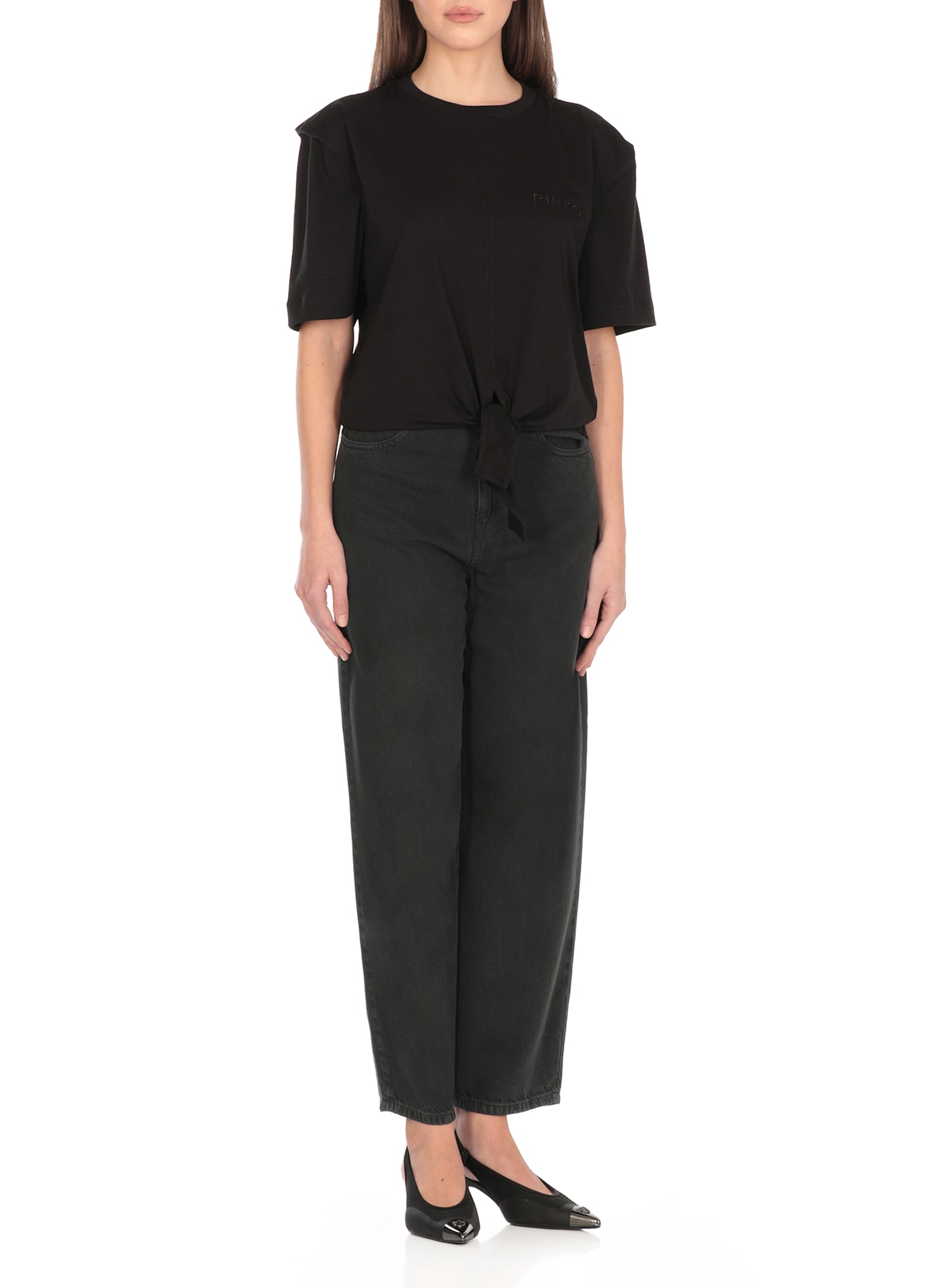 Shop Pinko Tuca Tuca T-shirt In Black