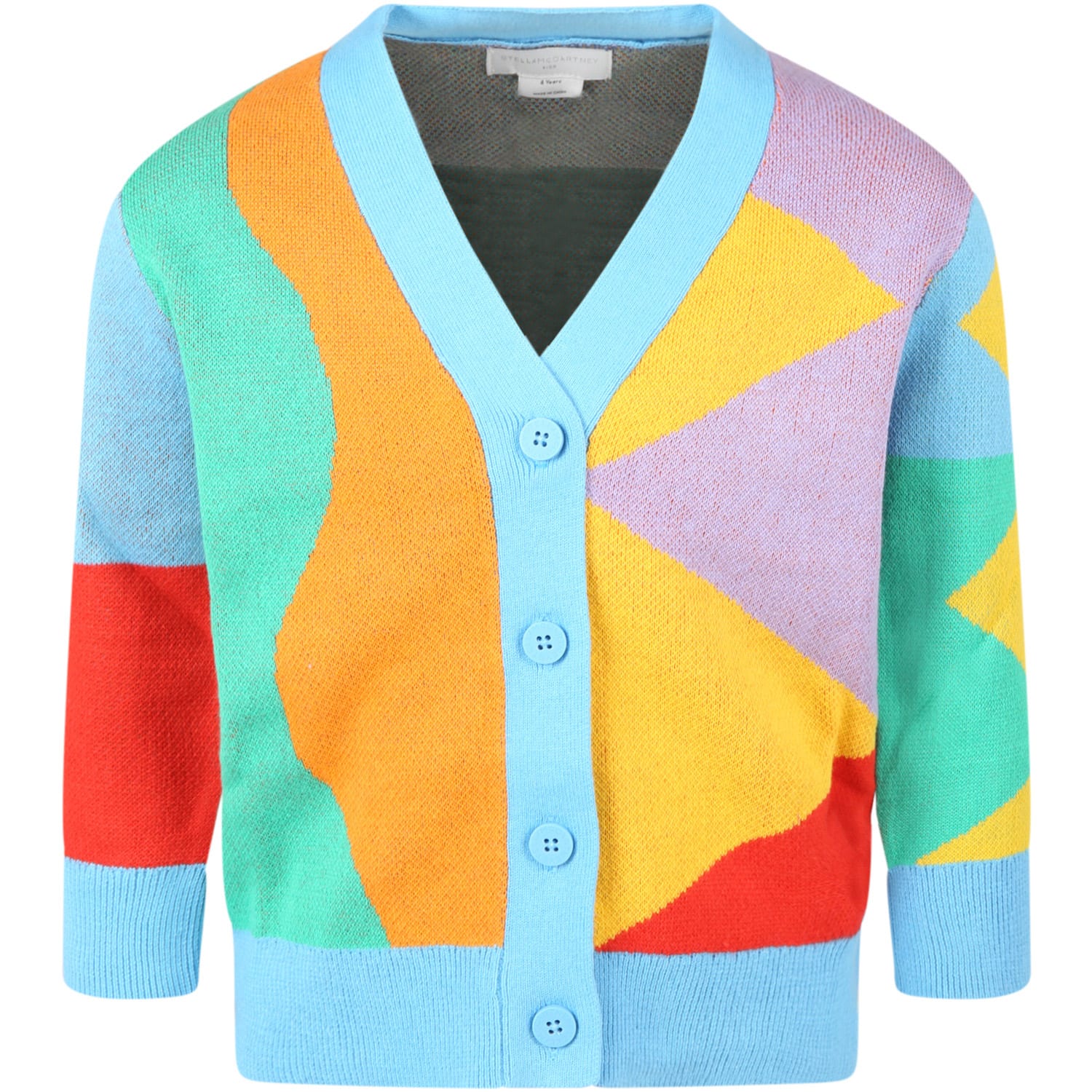 Stella McCartney Kids Multicolor Cardigan For Kids With Colorful Details