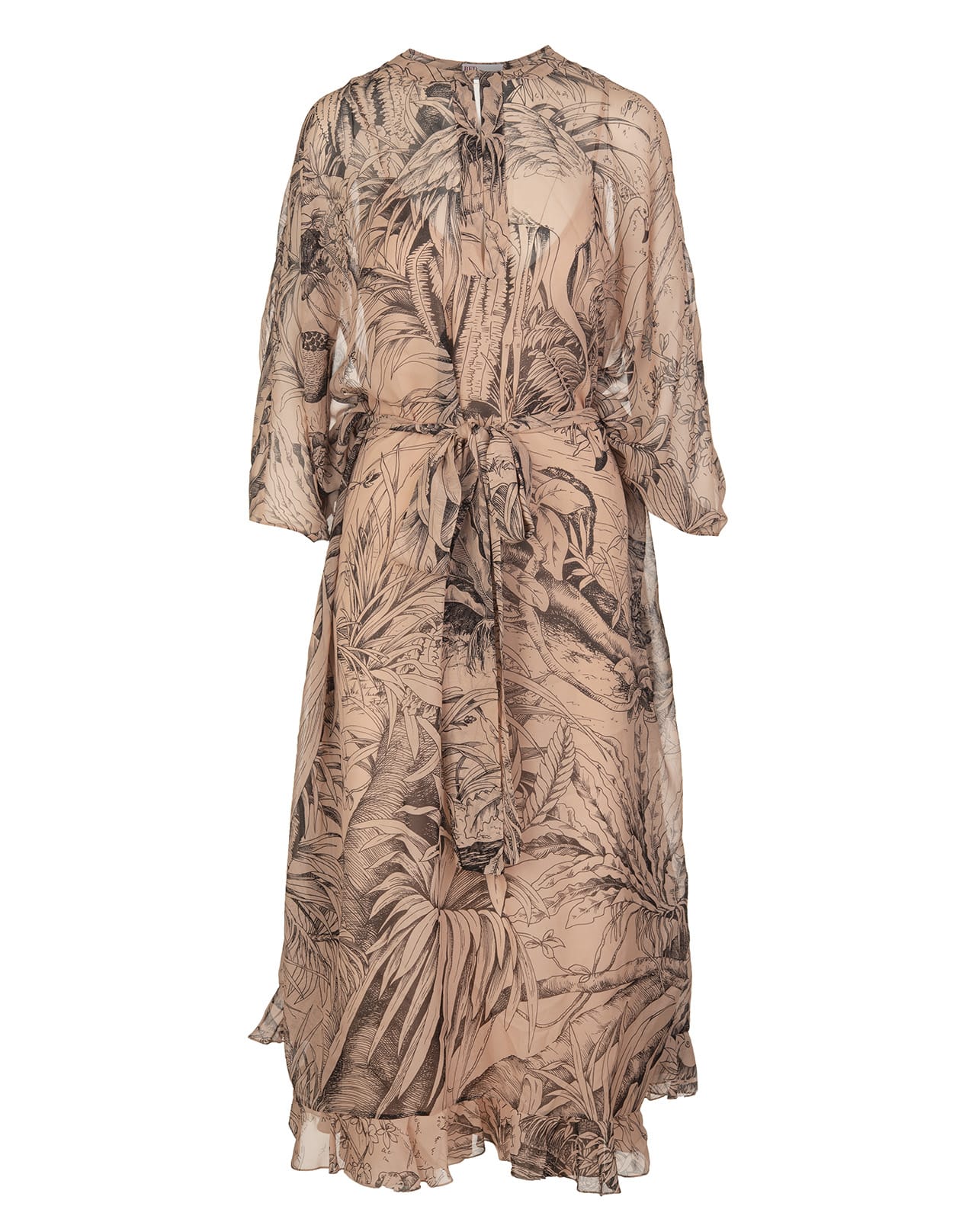 Photo of  RED Valentino Kaftan With Jungle Toile Print- shop RED Valentino Dresses online sales