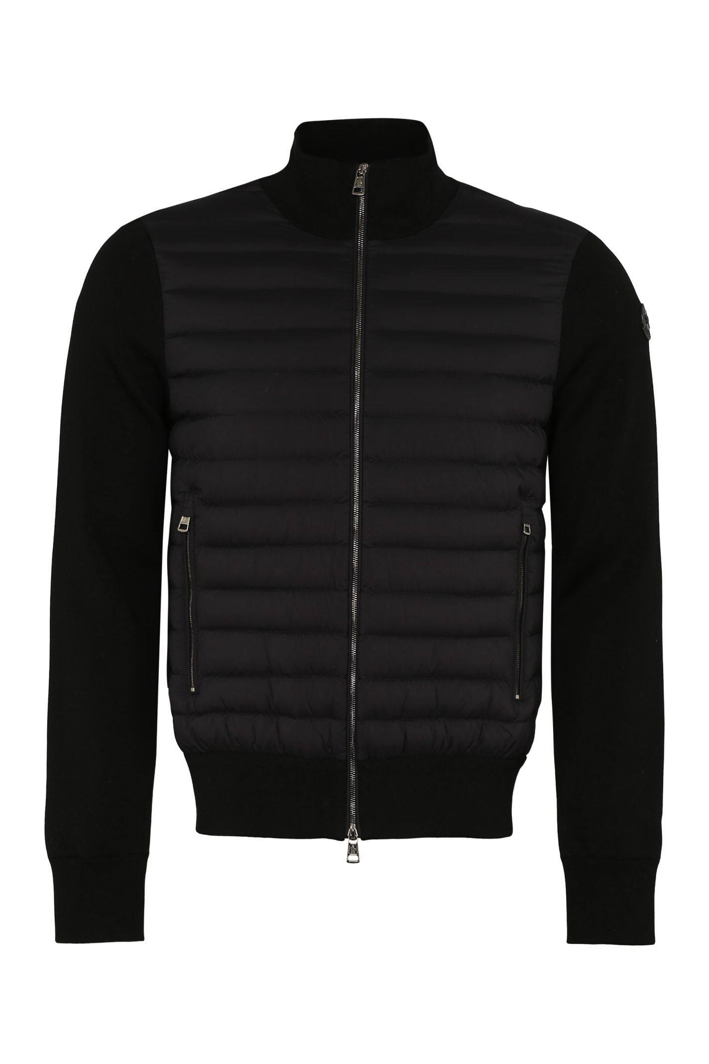 MONCLER CARDIGAN WITH PADDED FRONTAL PANEL,11251121
