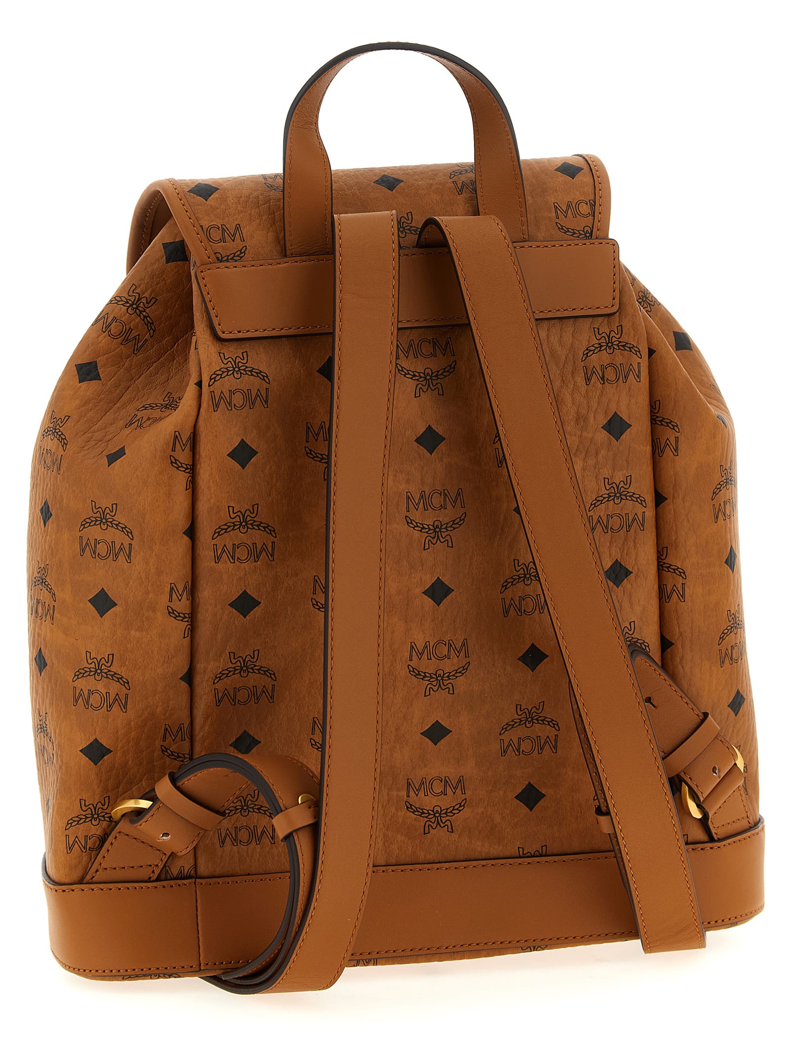Mcm Aren Backpack In Brown