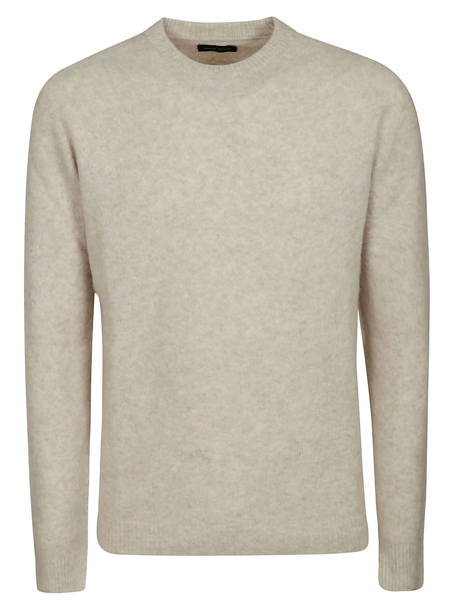 Shop Roberto Collina Knit Ls Roundneck In Lino