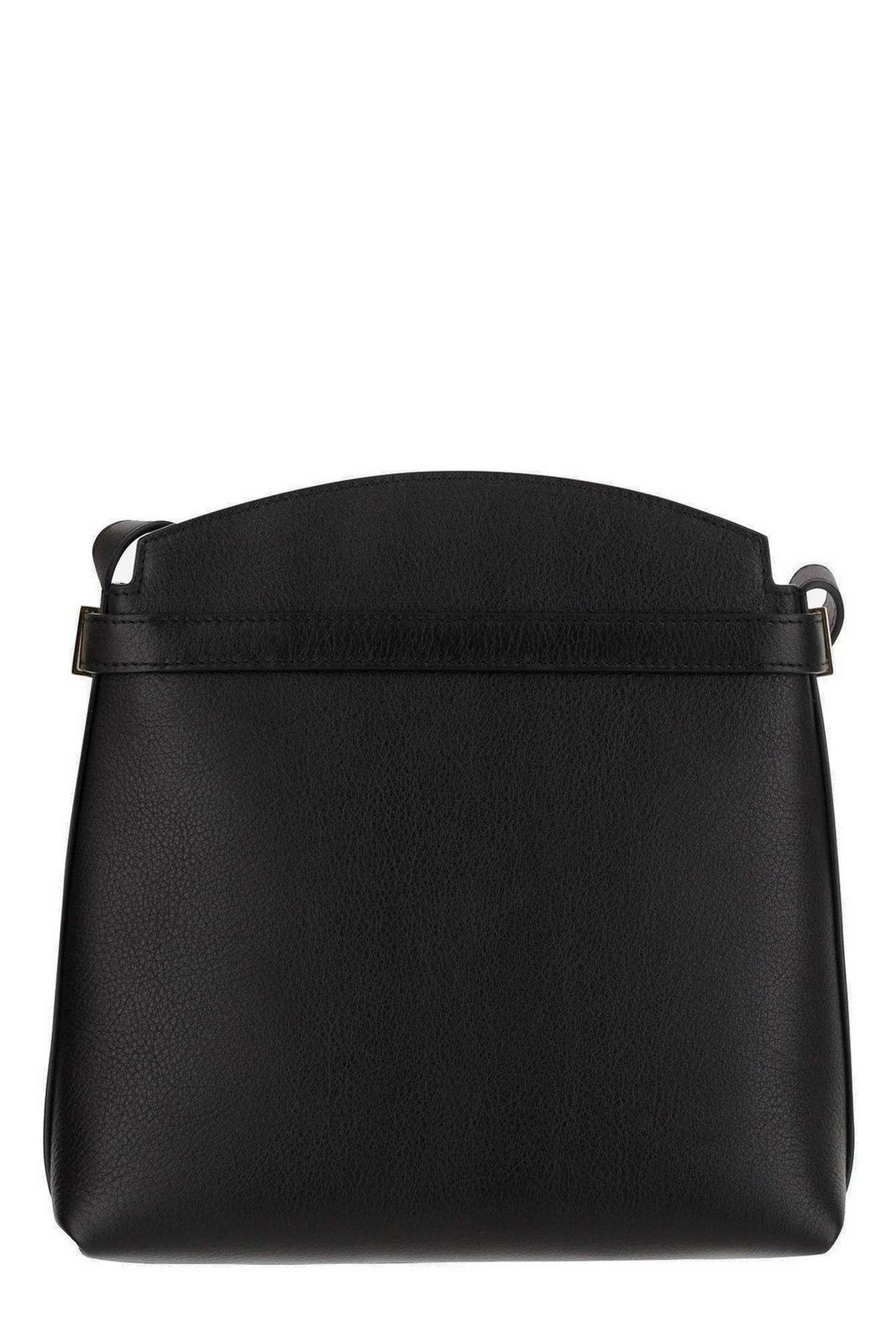 Ferragamo Hug Messenger Bag In Black