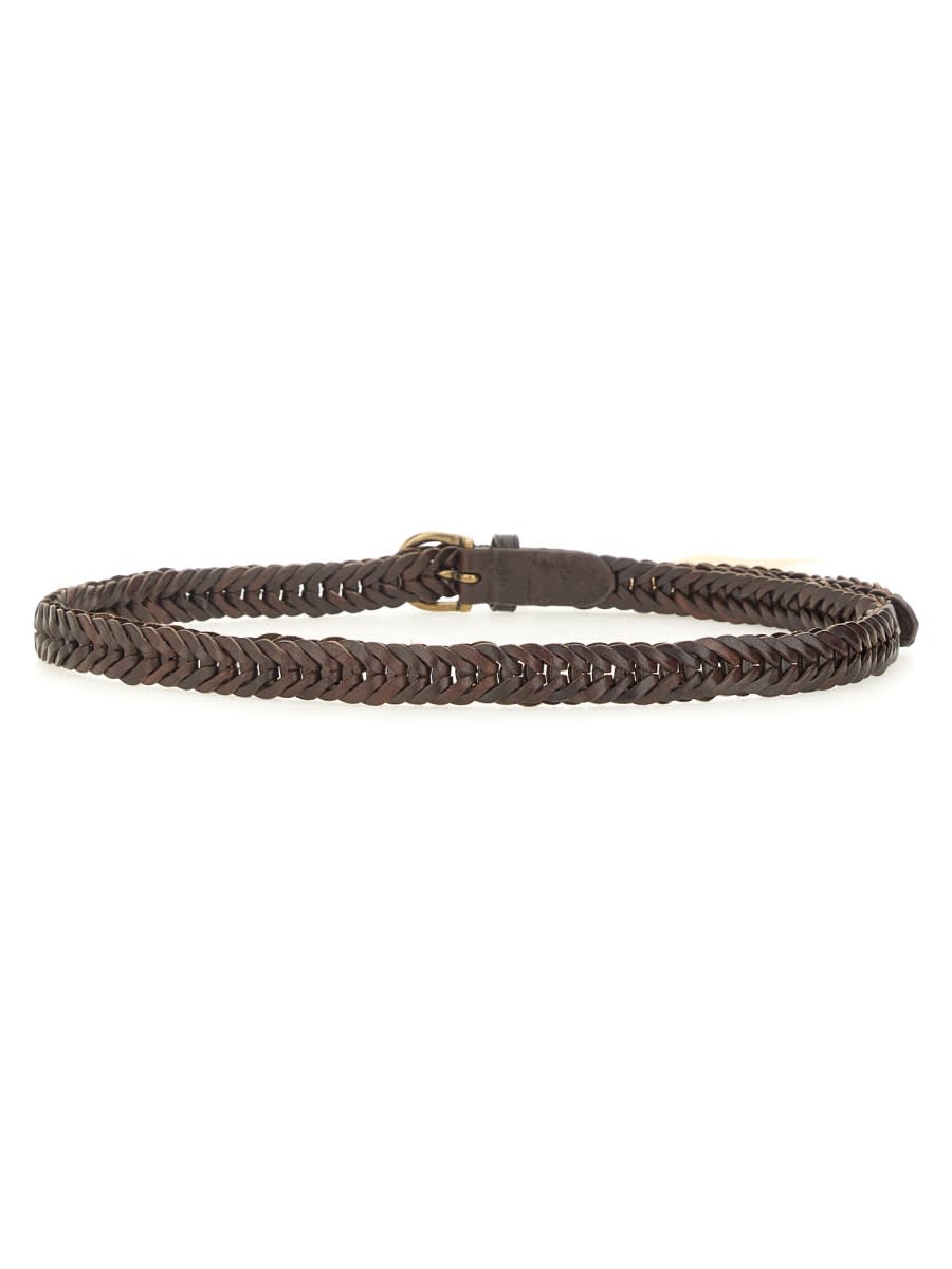 Shop Dragon Diffusion Leather Belt In Brown