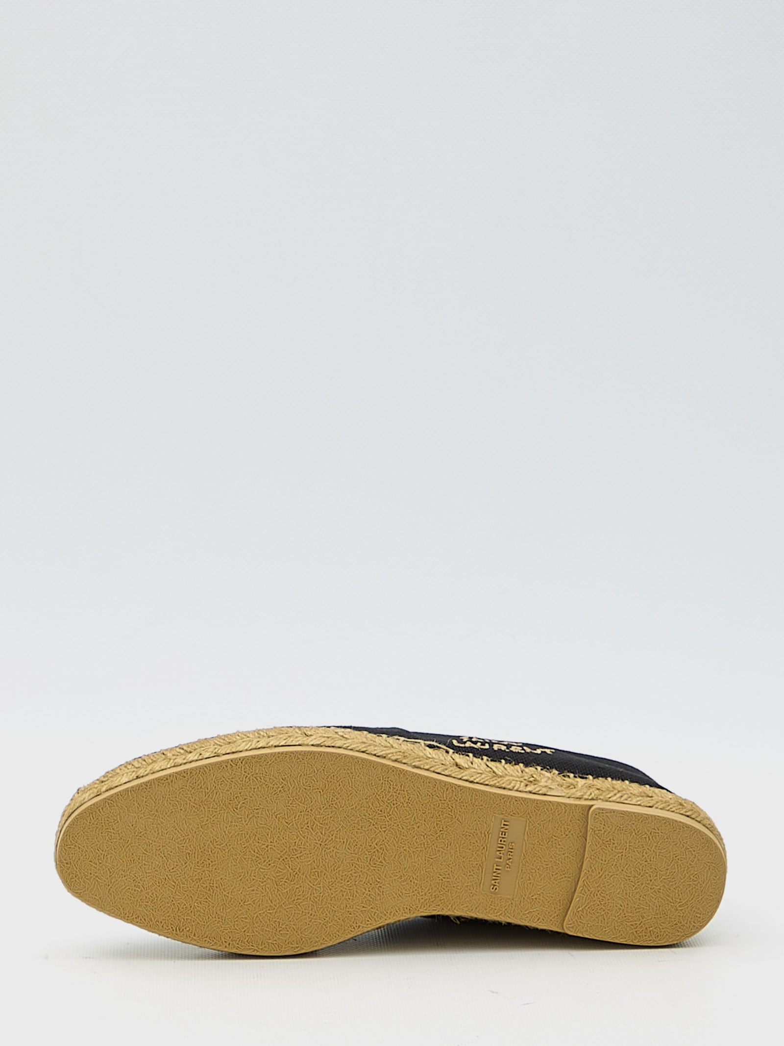 Shop Saint Laurent Espadrilles In Canvas In Black