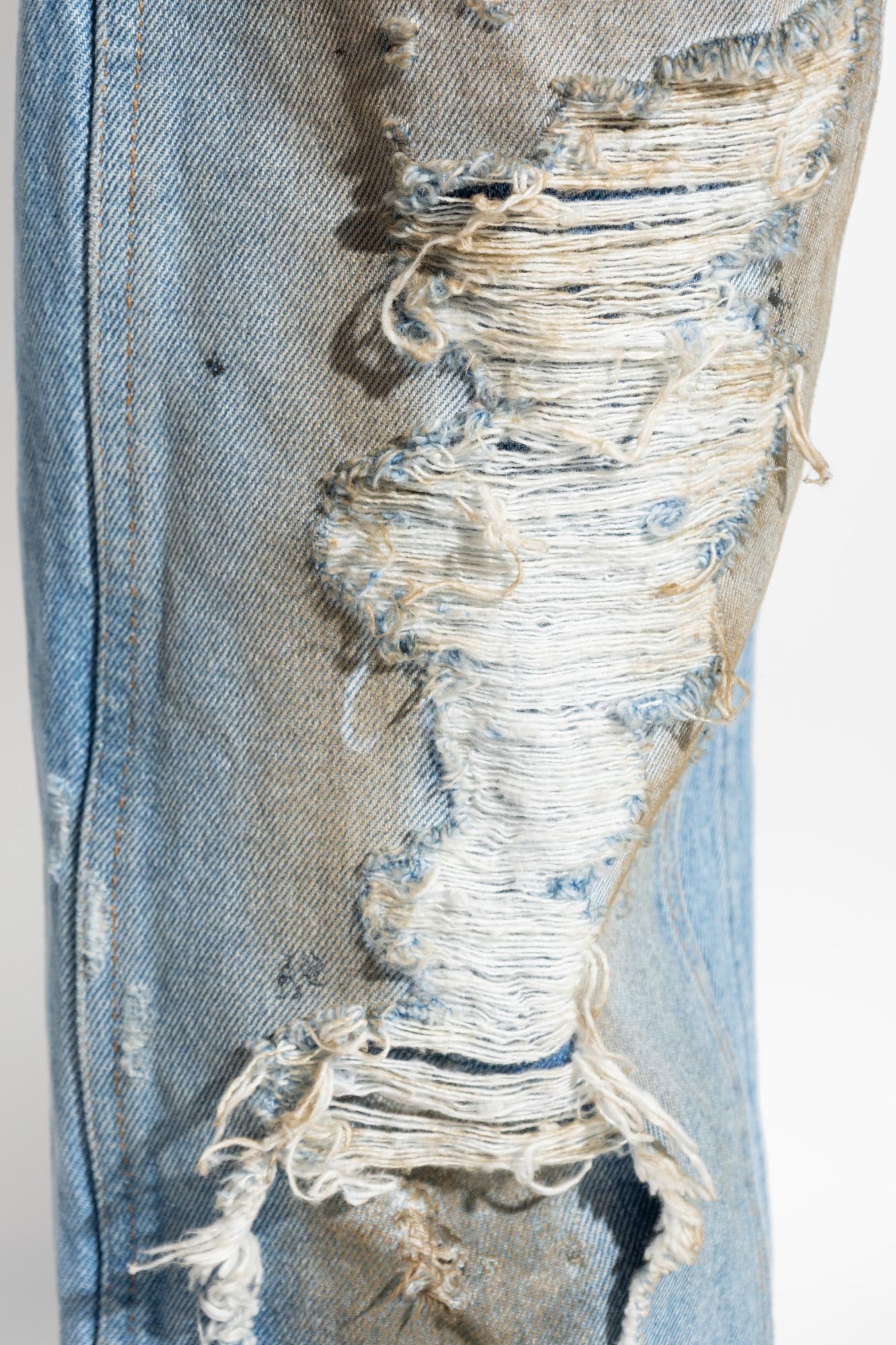 Mm6 Maison Margiela Mm6 By Maison Margiela Light Blue Cotton Jeans In Medium Blue