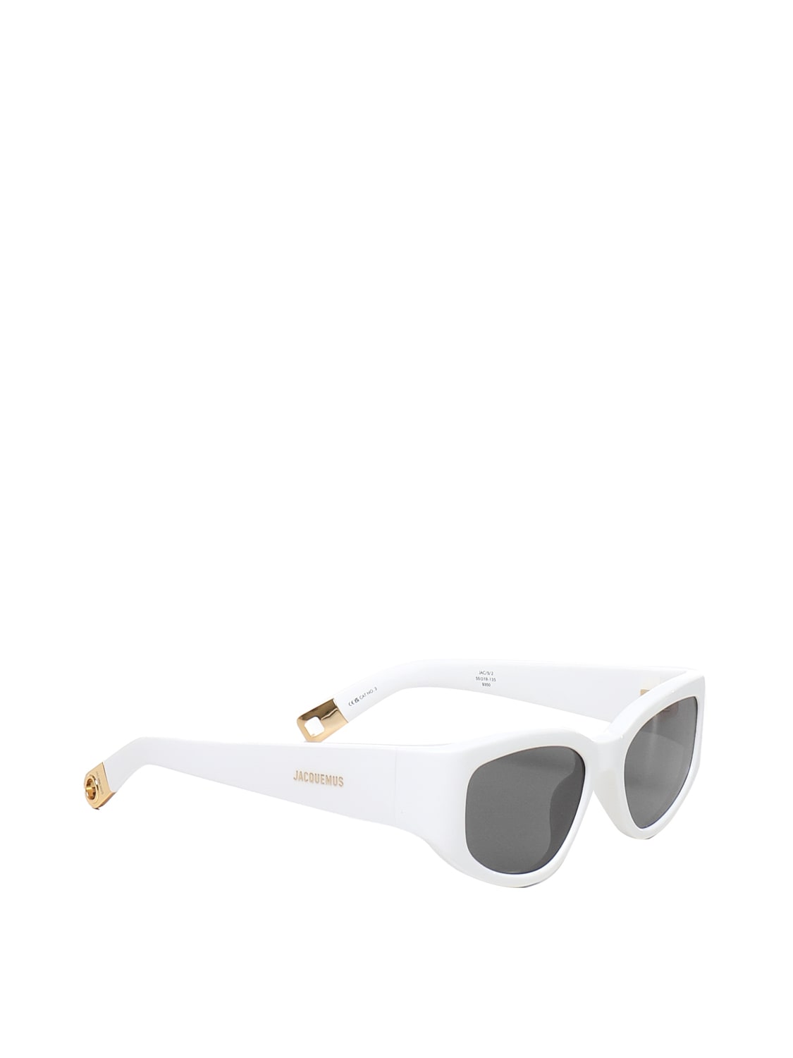 Shop Jacquemus Gala Acetate Sunglasses In White