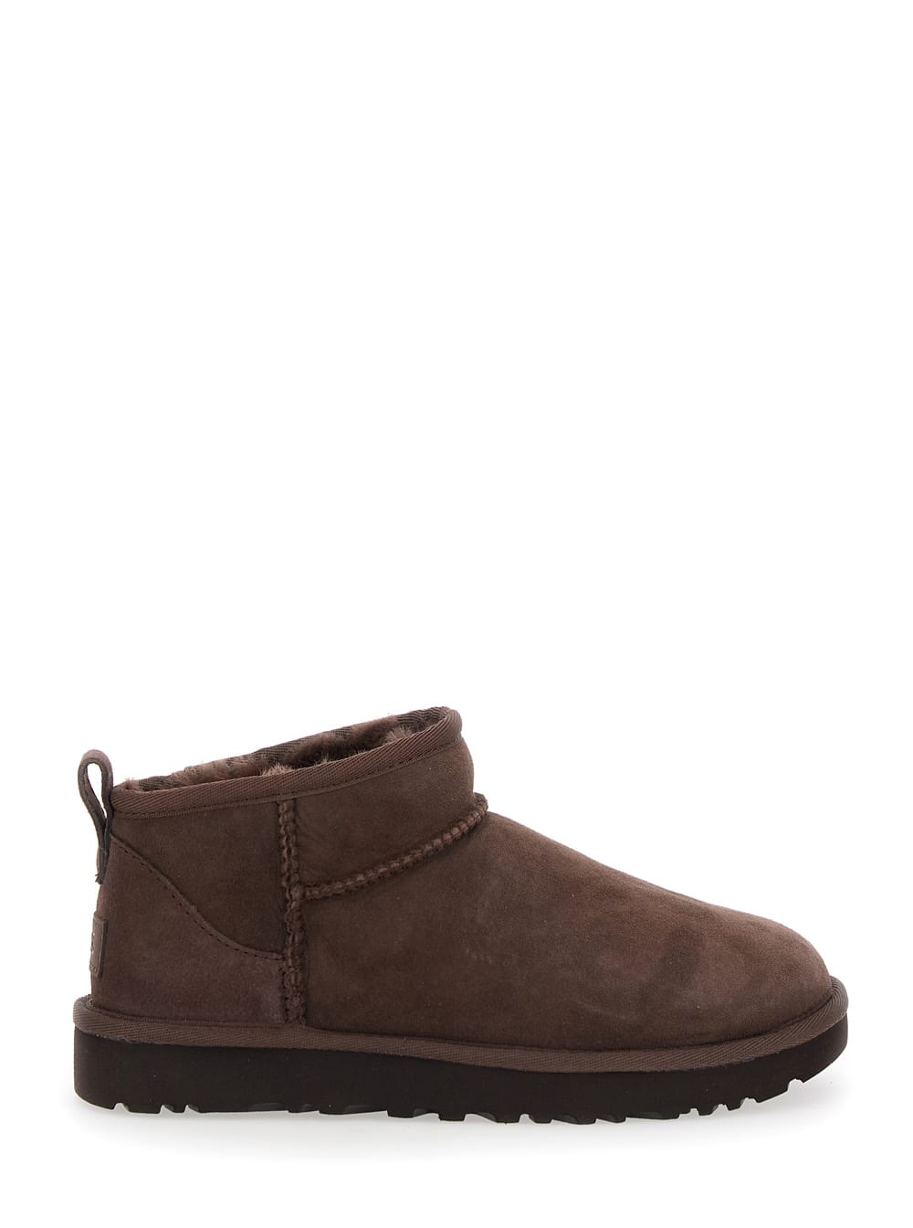 Ugg Ultra Mini Brown Boots In Suede Woman