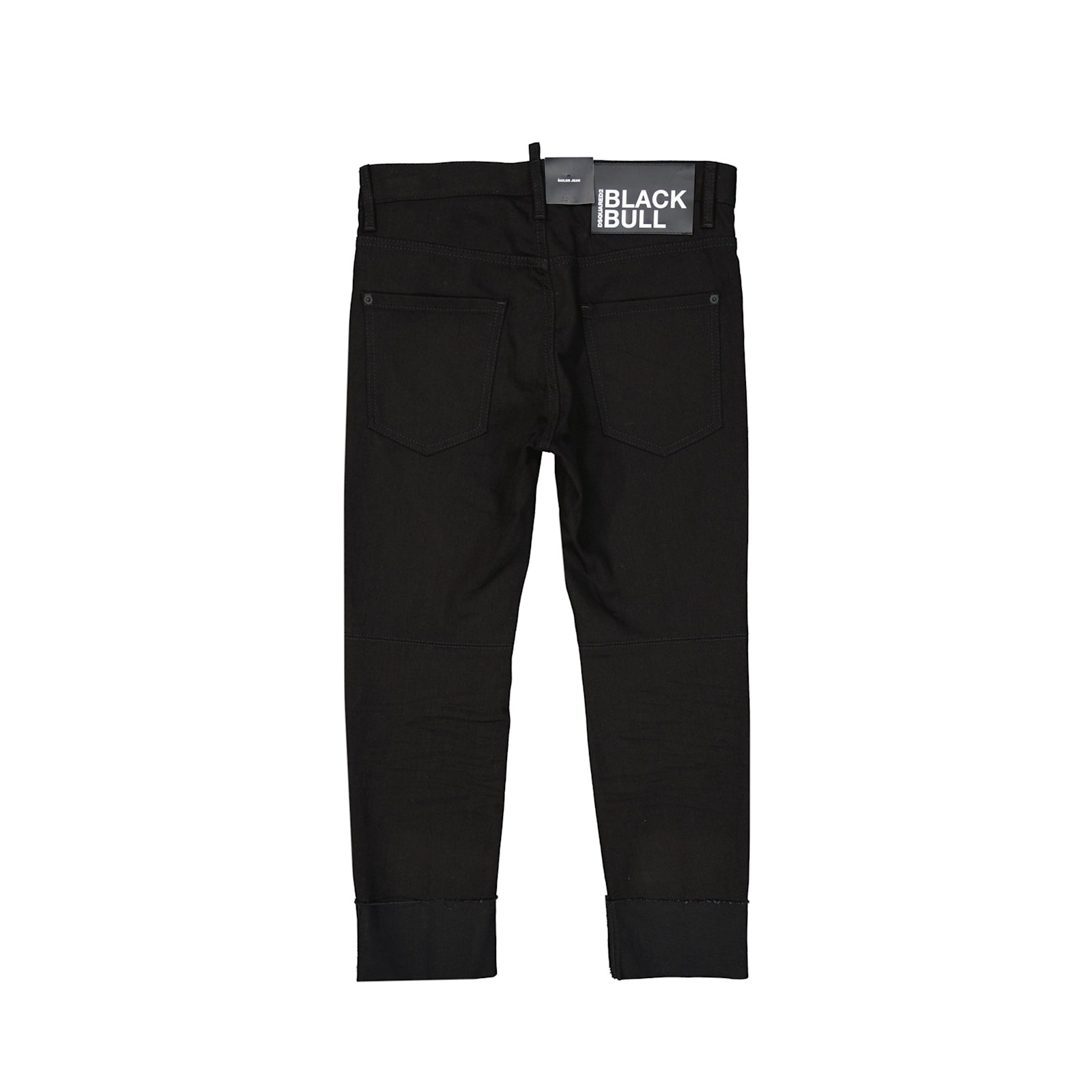 Dsquared2 Black Bull Sailor Denim Jeans Women In Black