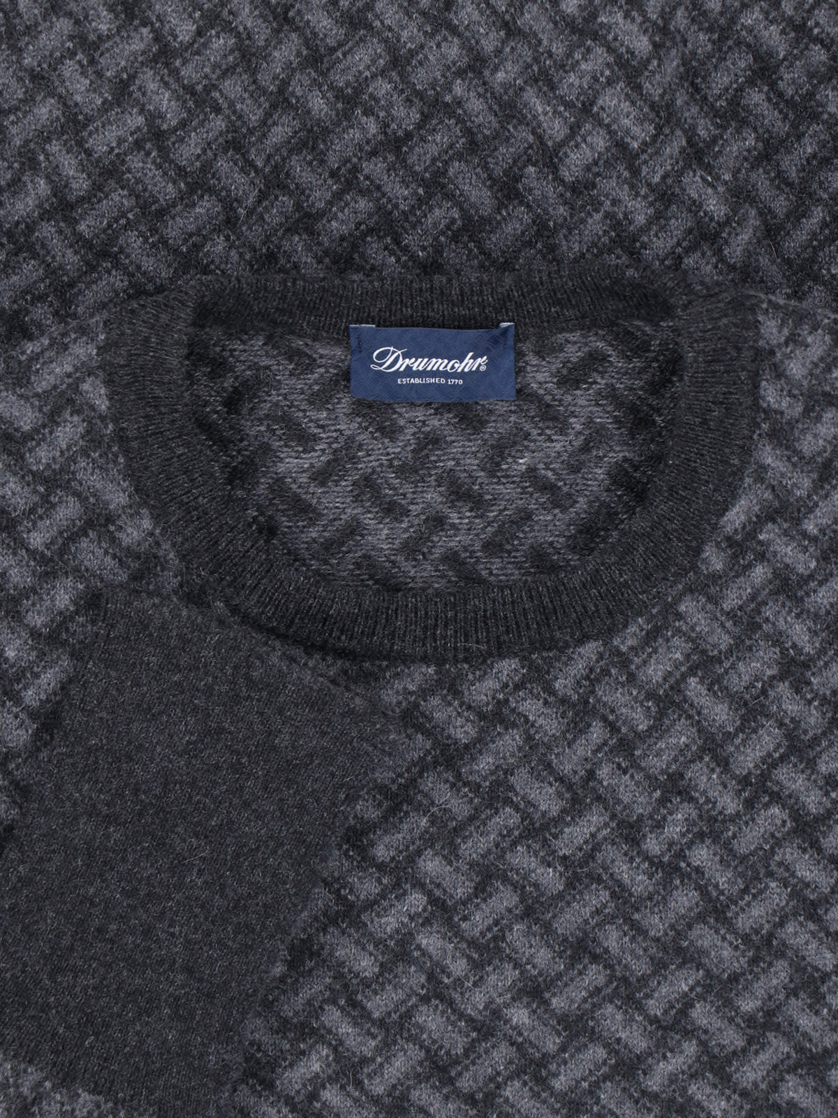 Drumohr Cashmere Sweater In Gray