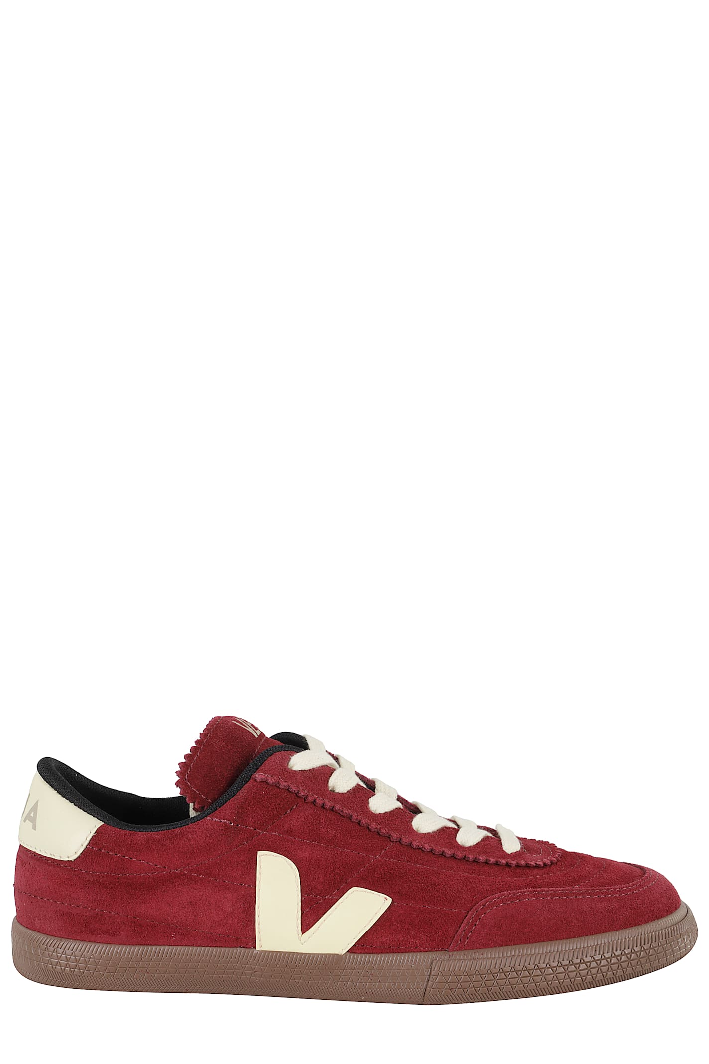 Veja Suede Low-top Sneakers Rubber Sole In Red