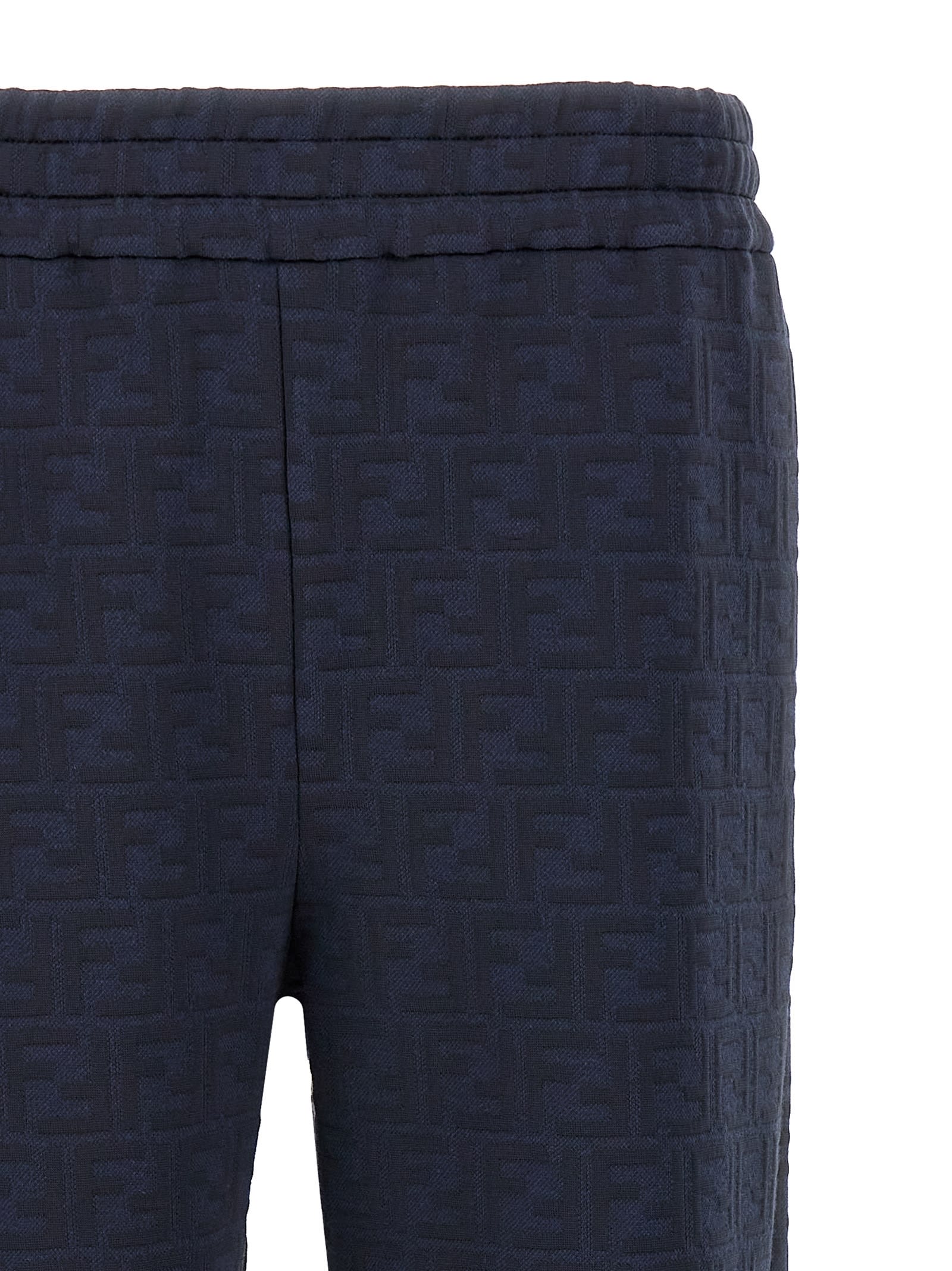 Fendi Monogram Trackpants In Blue