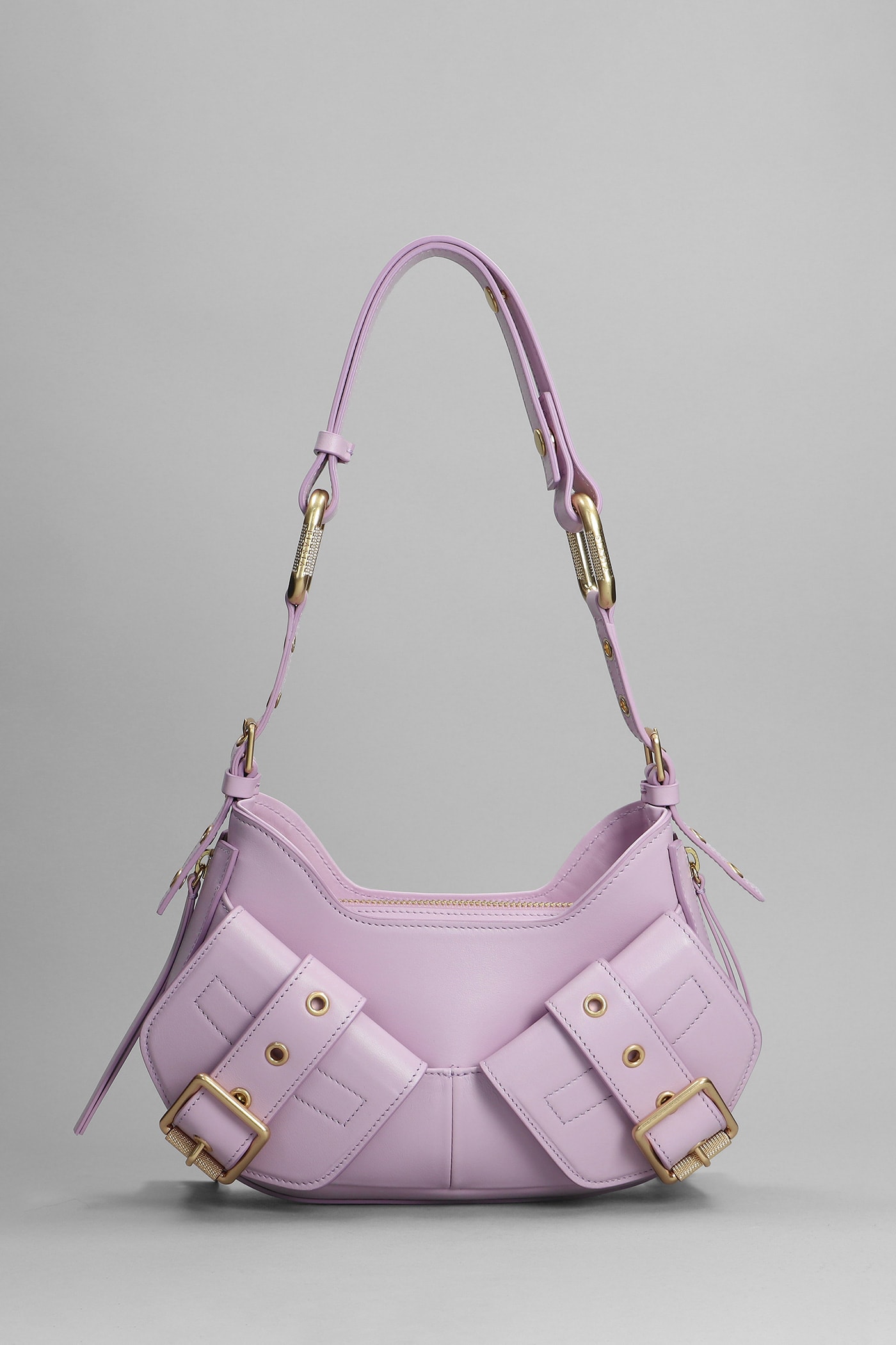 Biasia Shoulder Bag In Viola Leather