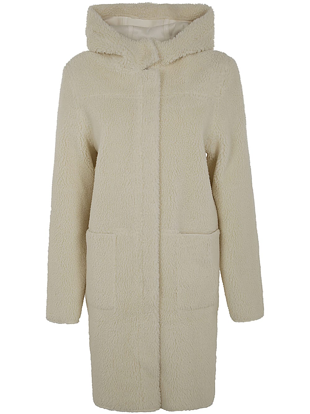 Shop Betta Corradi Reversible Zip Coat In Off White