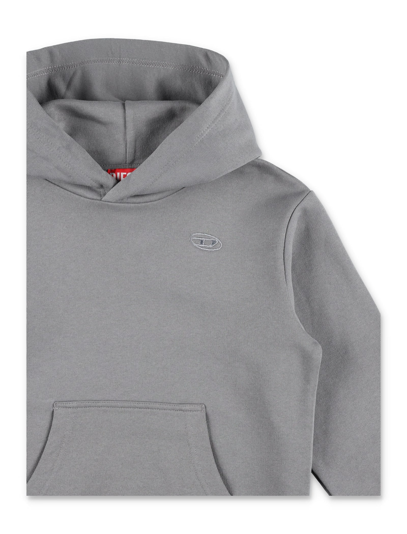 Diesel Hoodie Fleece D Big Back In Brown