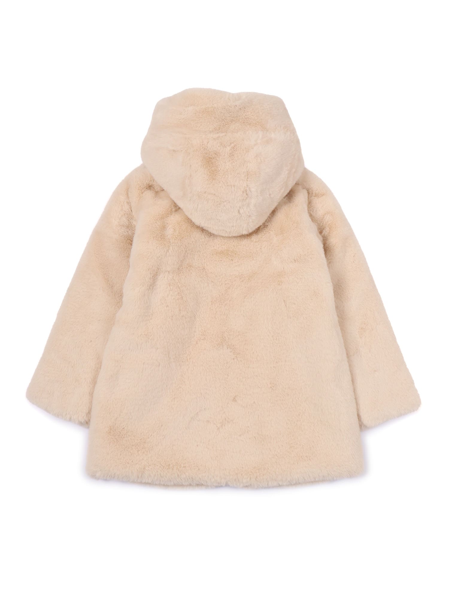 Save The Duck Flora Hooded Jacket In Neutral