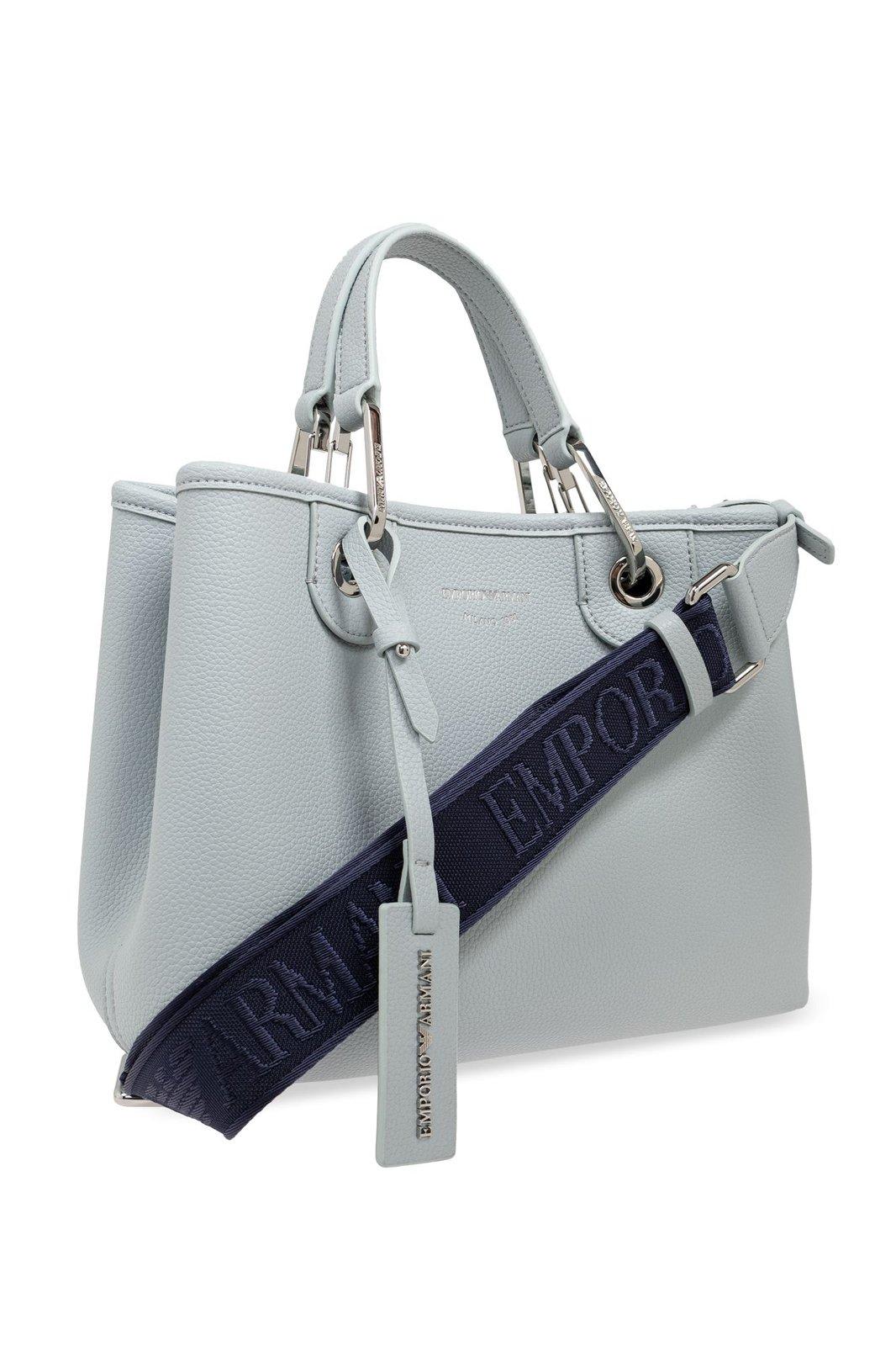 Shop Emporio Armani Bag Type Shopper In Polvere/tempesta