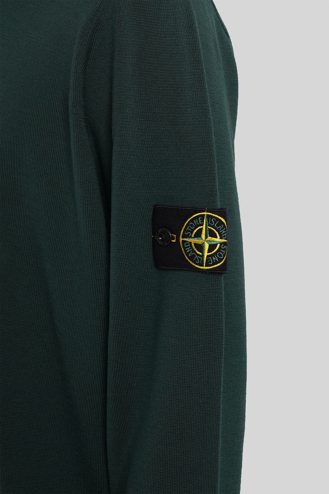 Stone Island Military Green Wool Blend Sweater In Green