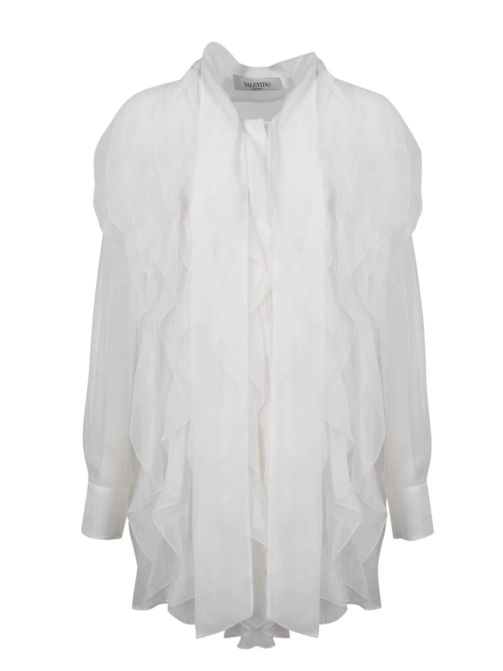 VALENTINO SHIRT WITH ROUCHES,VB0AB2F02UP A03