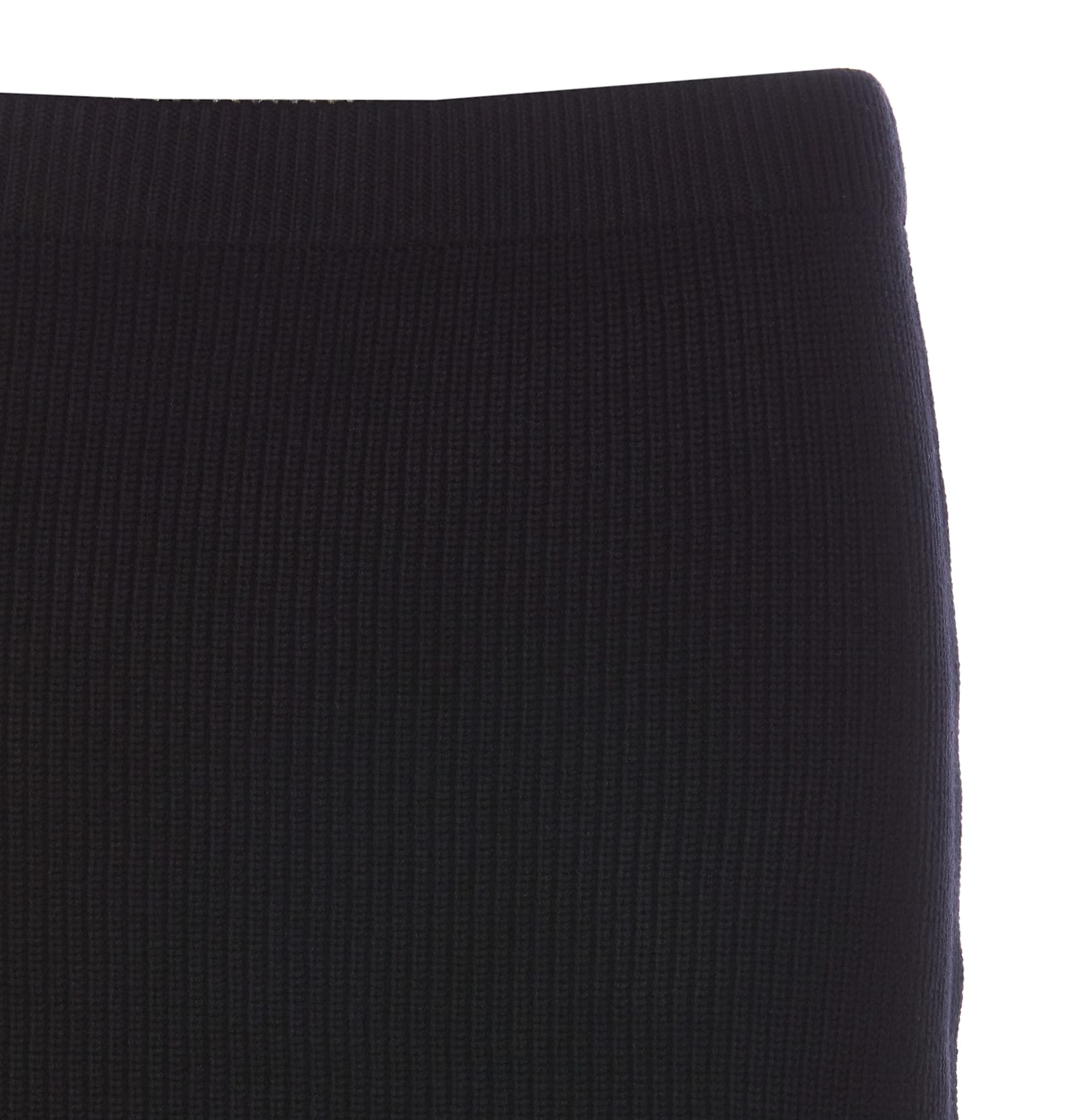 Liu •jo Knitted Pocket Mini Skirt In Black