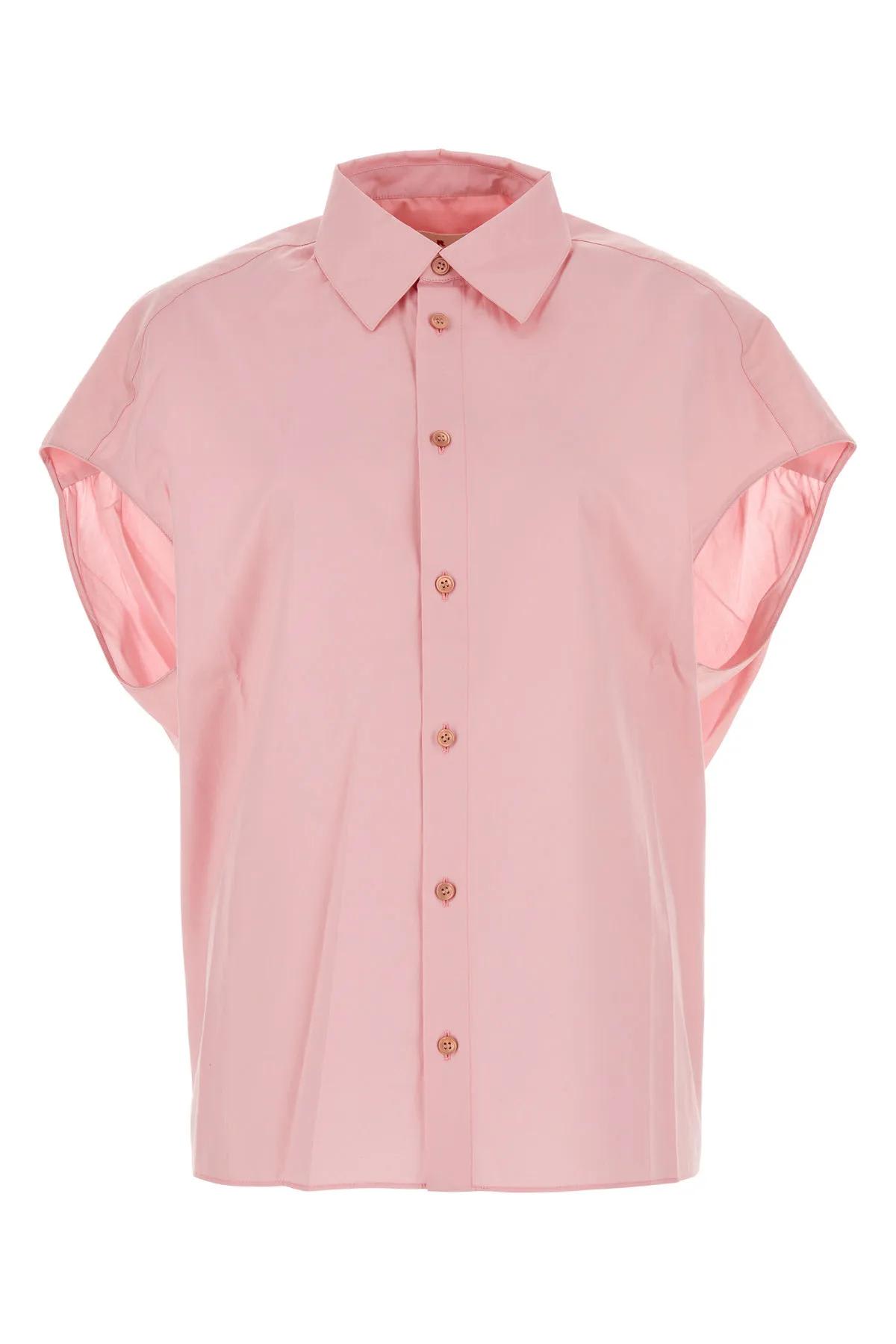 Shop Marni Pink Poplin Shirt