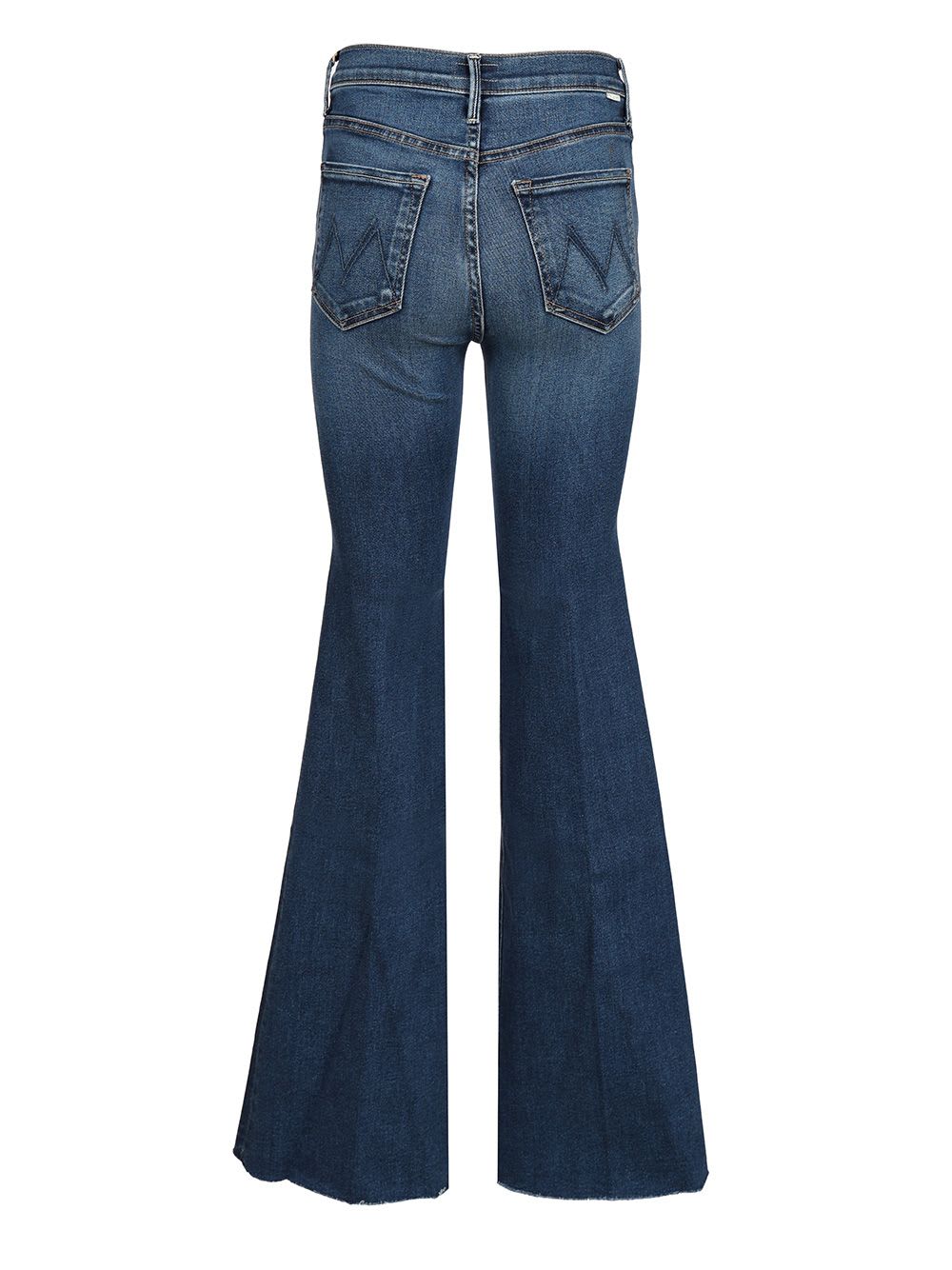 Mother 'lil Doozy Fray' Flared Jeans In Blue