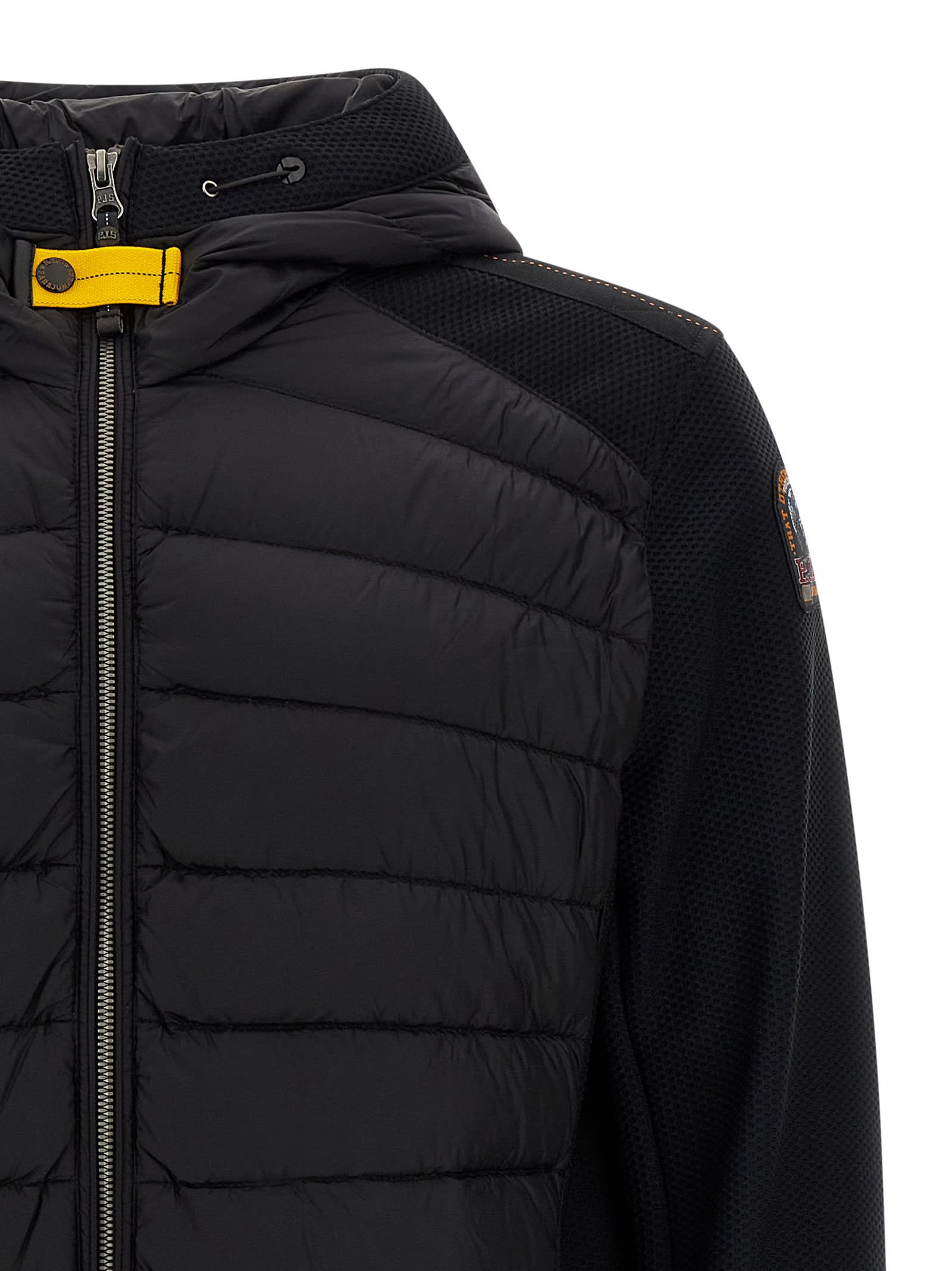 Parajumpers Mick Quilted High-neck Jacket In Black