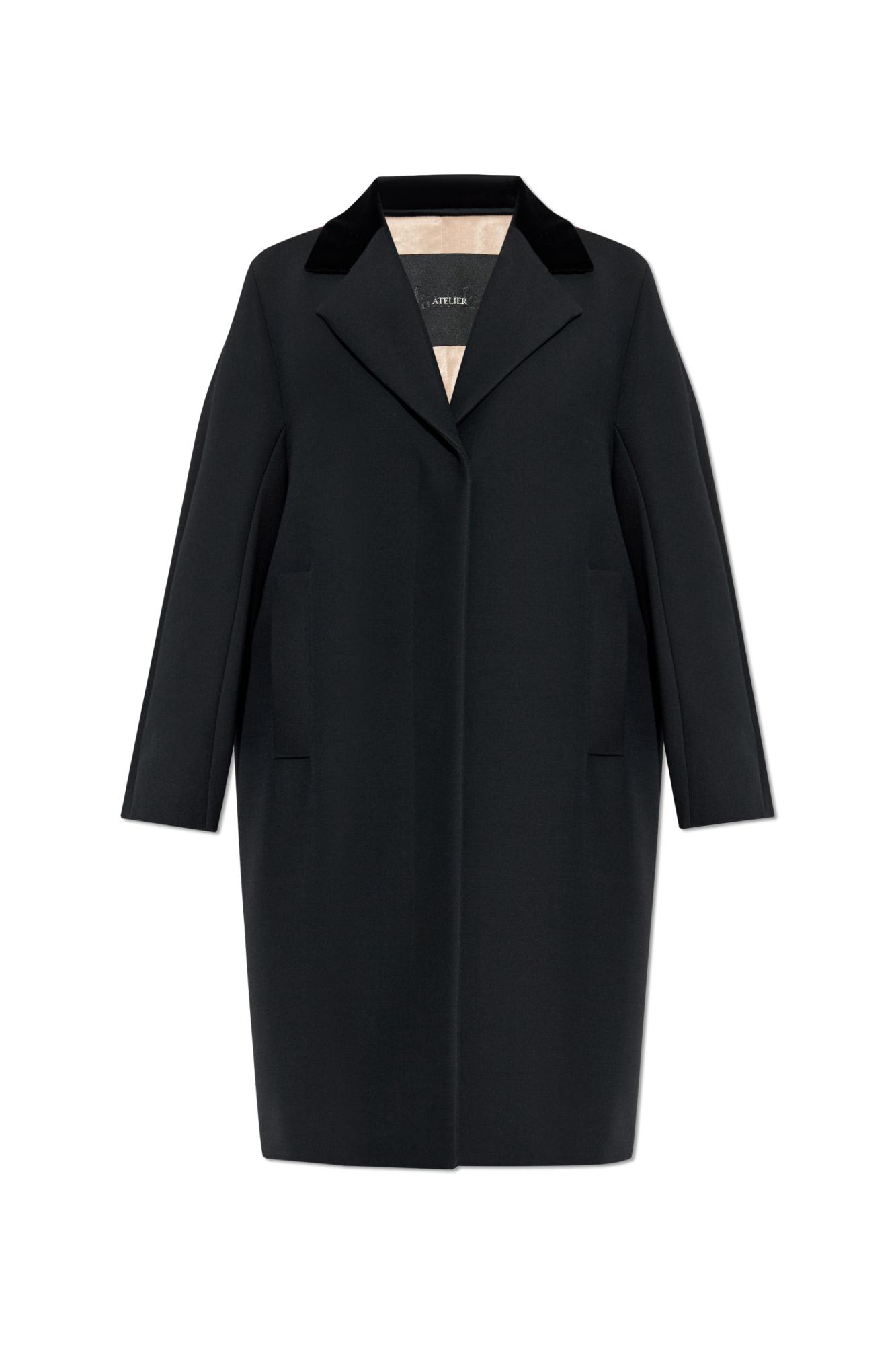 Max Mara Coat Mamola In Black