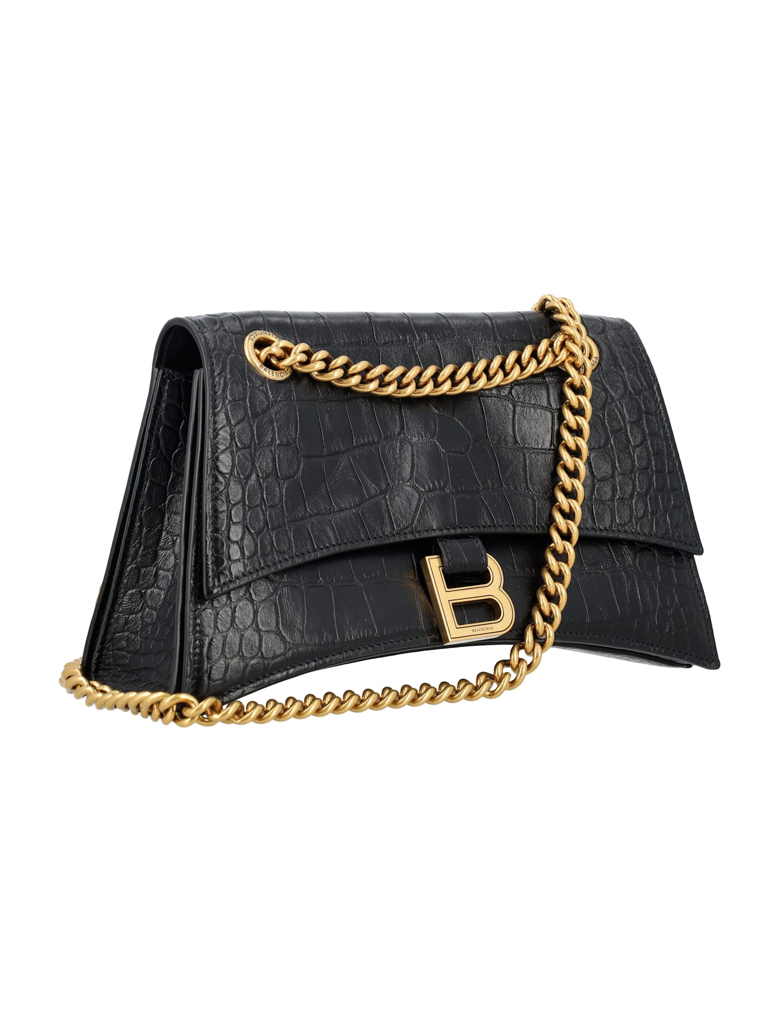Balenciaga Crush Chain Bag In Black