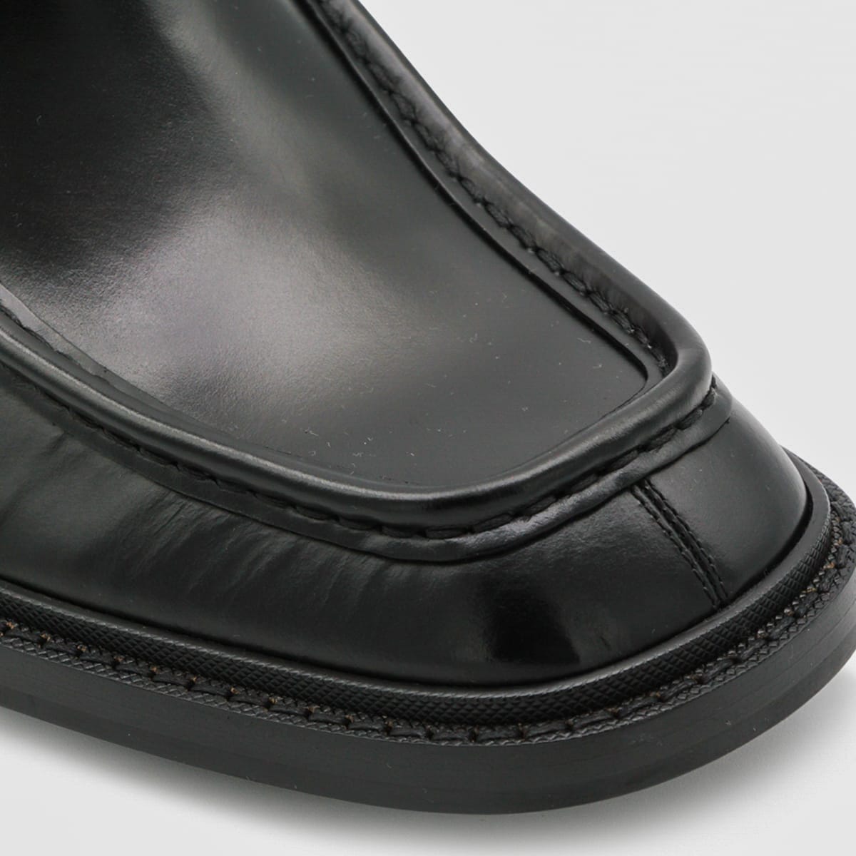 Saint Laurent Black Leather Boots In Black