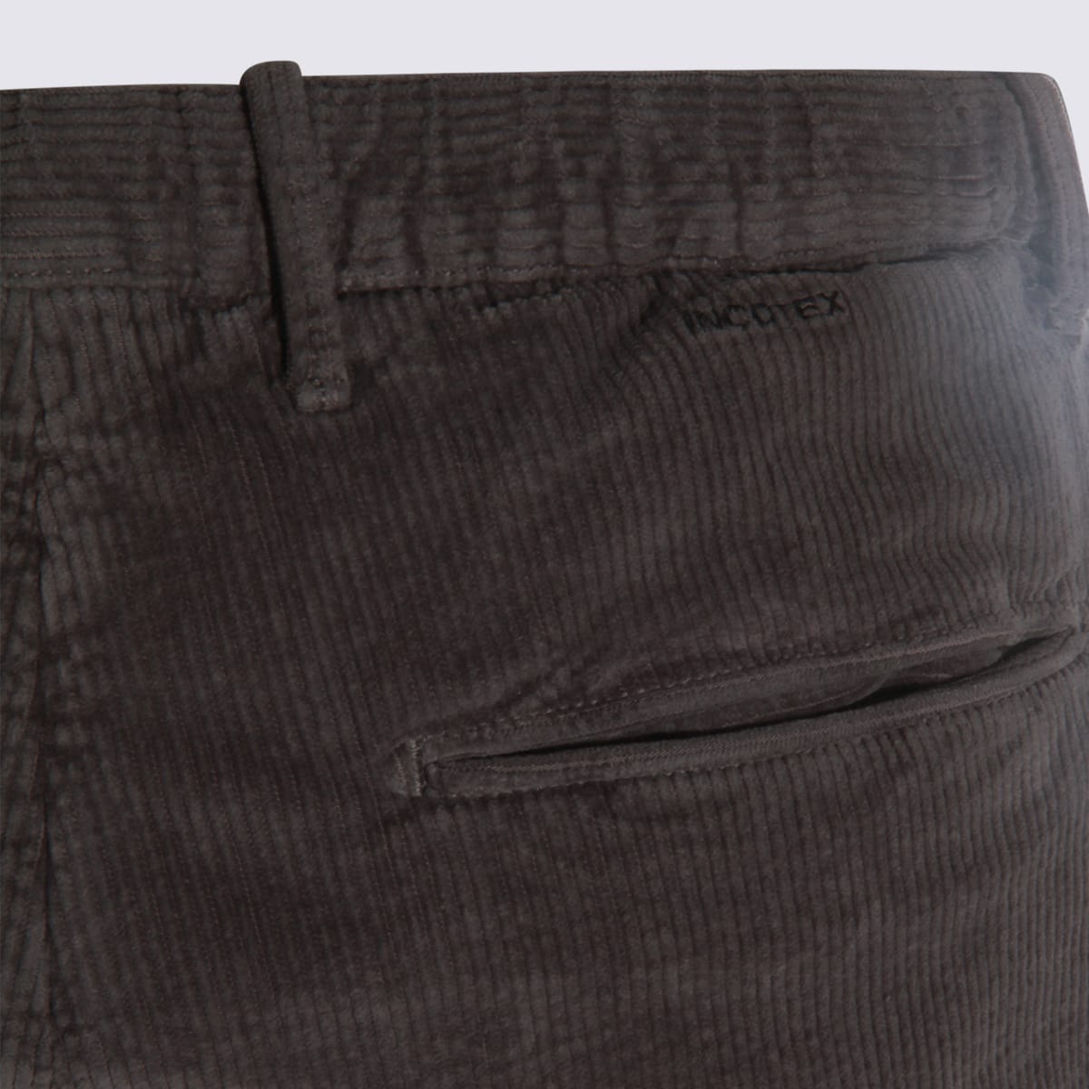 Incotex Casual Trousers With Pockets And Loops In Gray