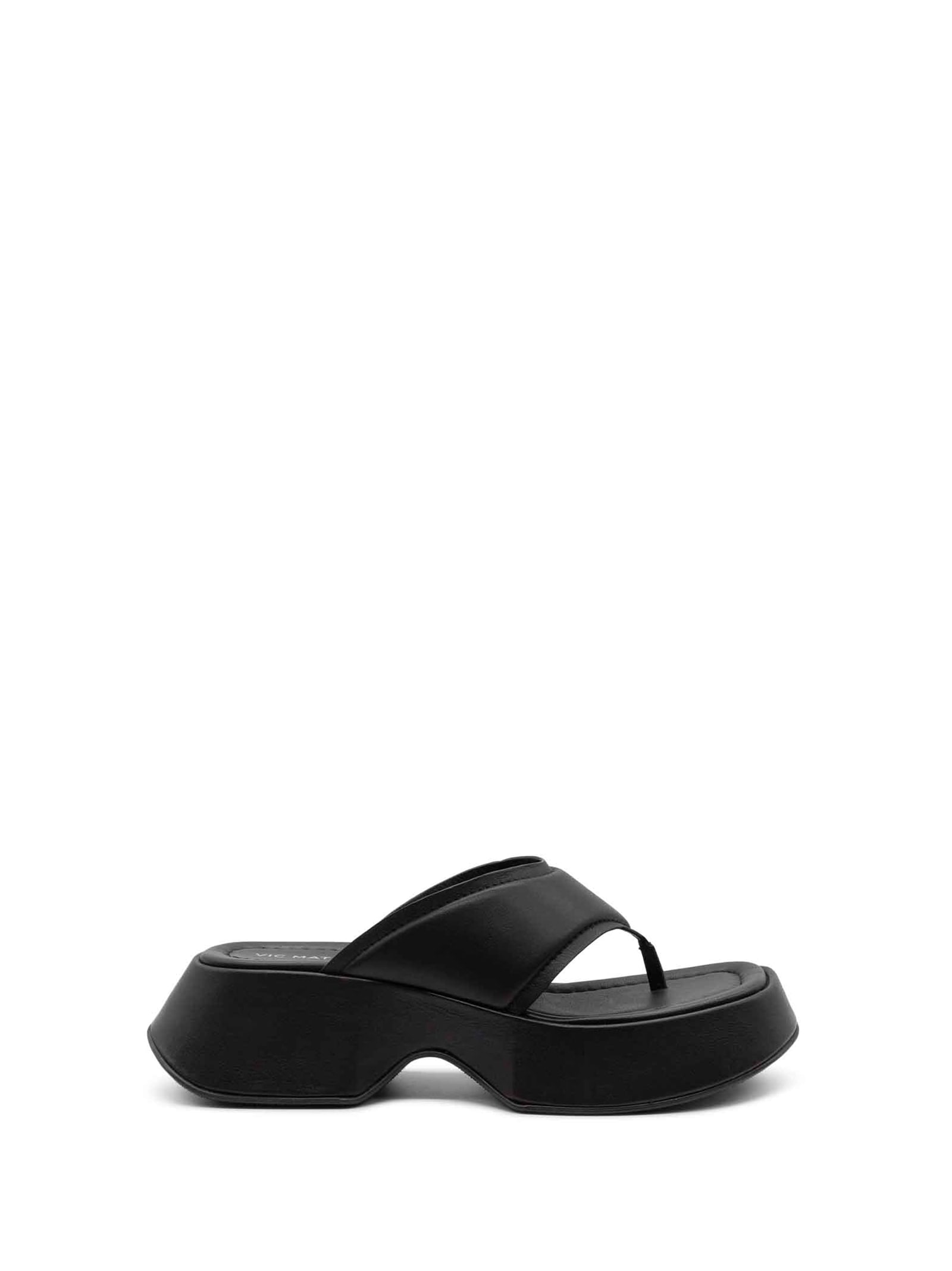 Vic Matie Flat Shoes In Nero