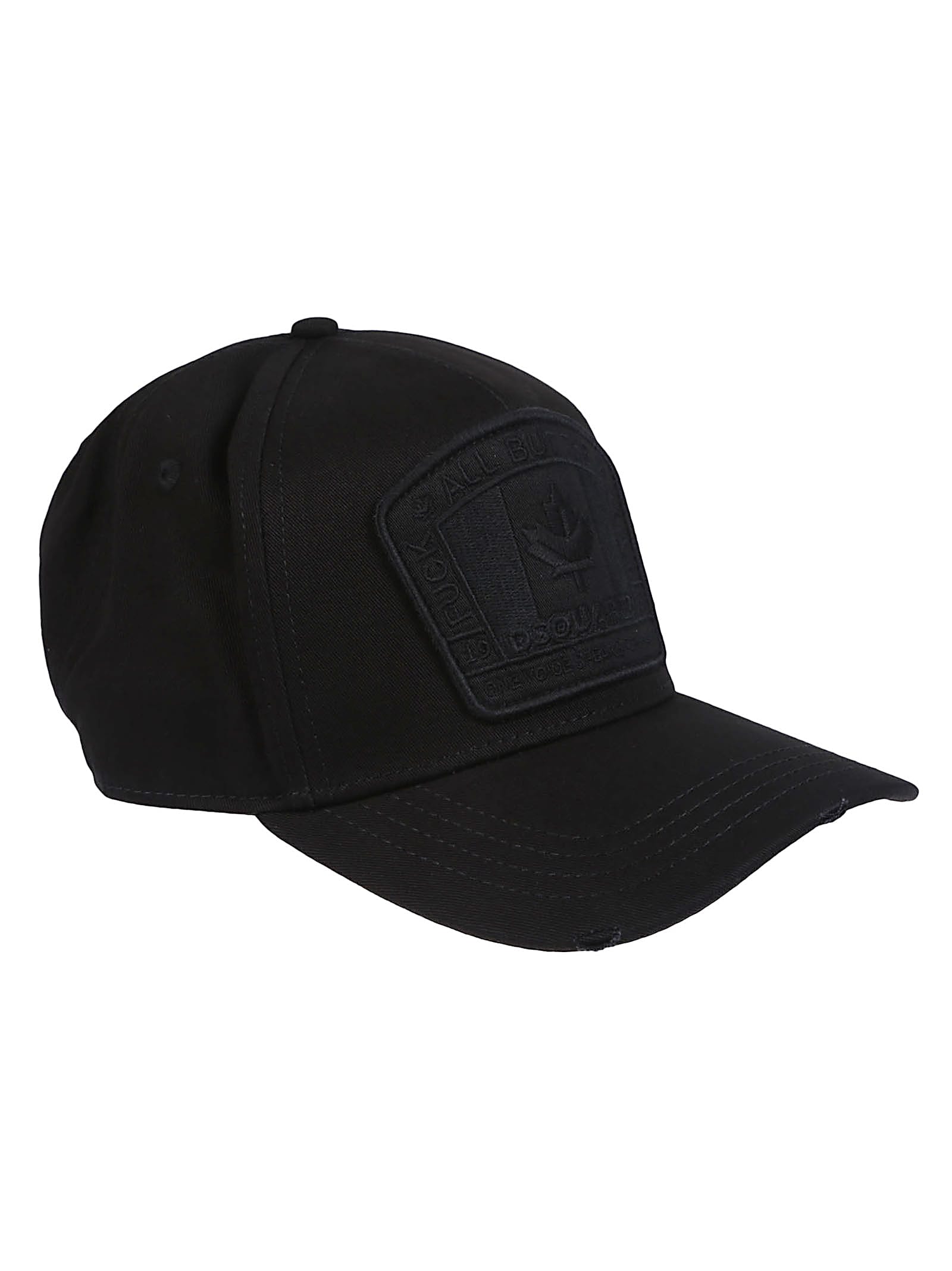 Dsquared2 Canadian Flag Patch Baseball Cap In Black
