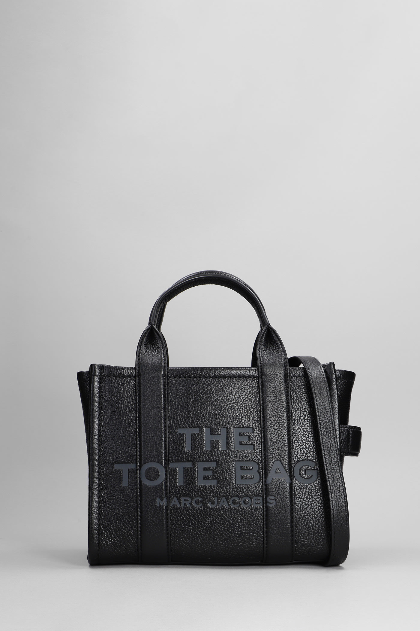 Marc Jacobs Mini Traveler T Tote In Black Leather