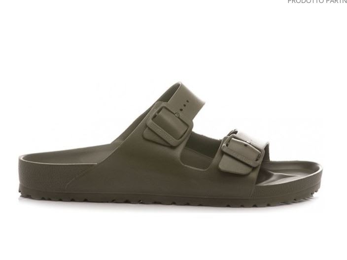 Birkenstock Mens Active Khaki Eva Arizona Double-strap Leather Sandals In Khaki
