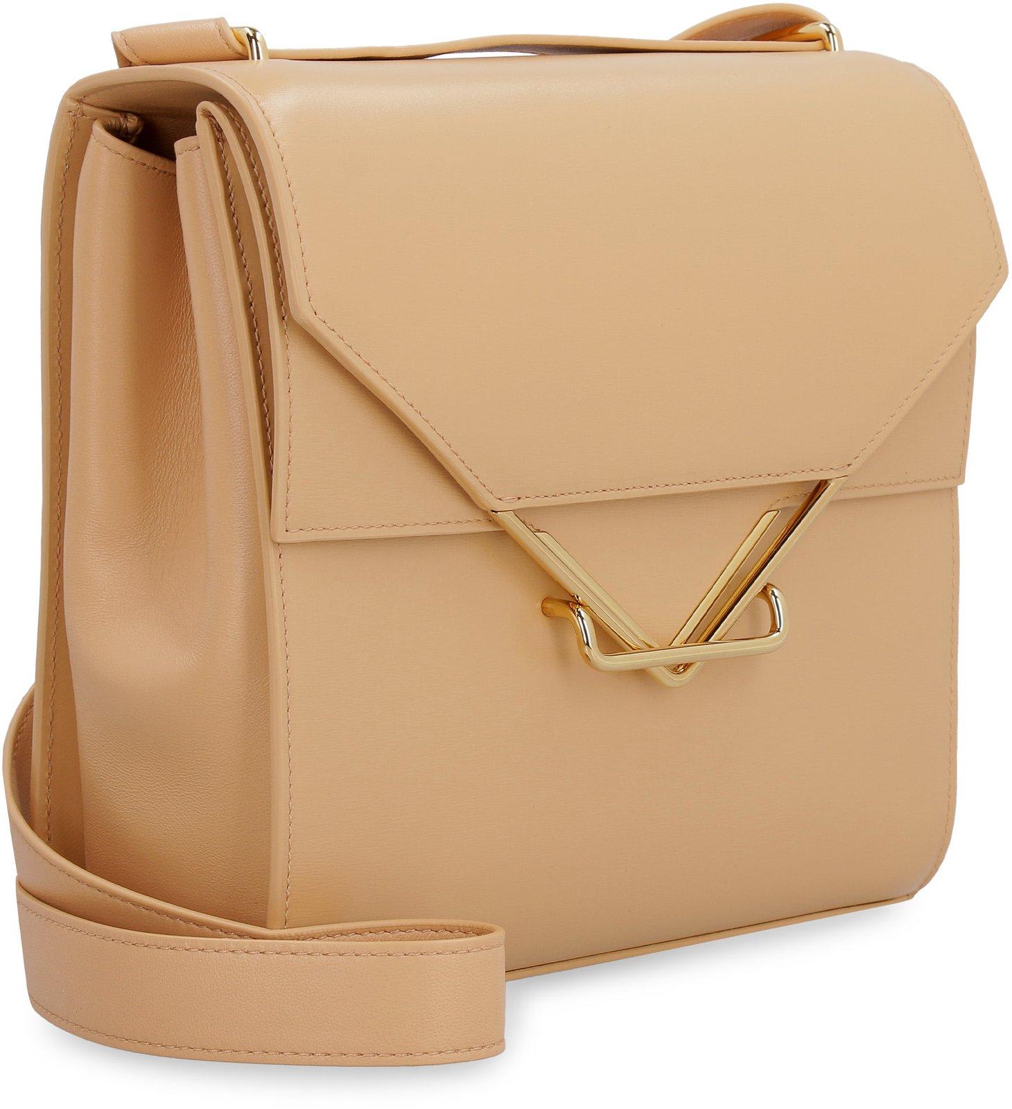 Shop Bottega Veneta The Clip Shoulder Bag In Powder